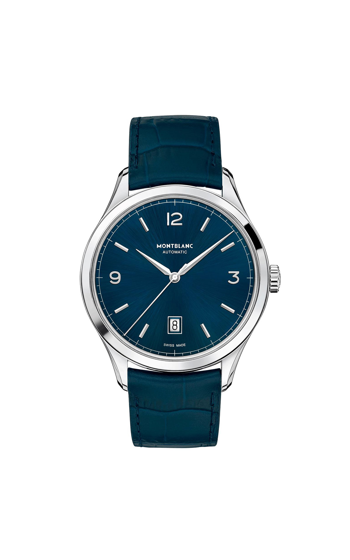 Montblanc Heritage Chronometrie 43mm blue steel automatic watch from Bicester Village