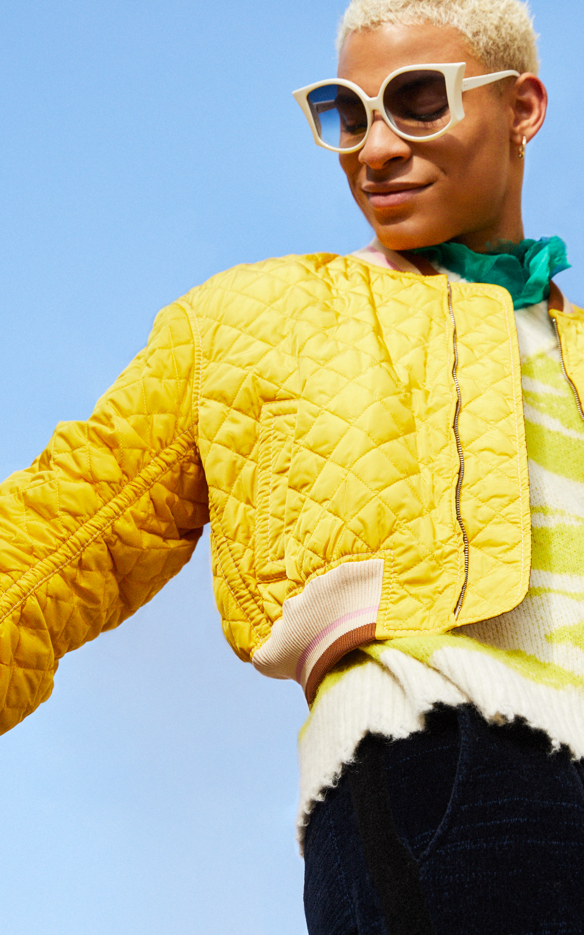 man-wearing-yellow-designer-quilted-jacket