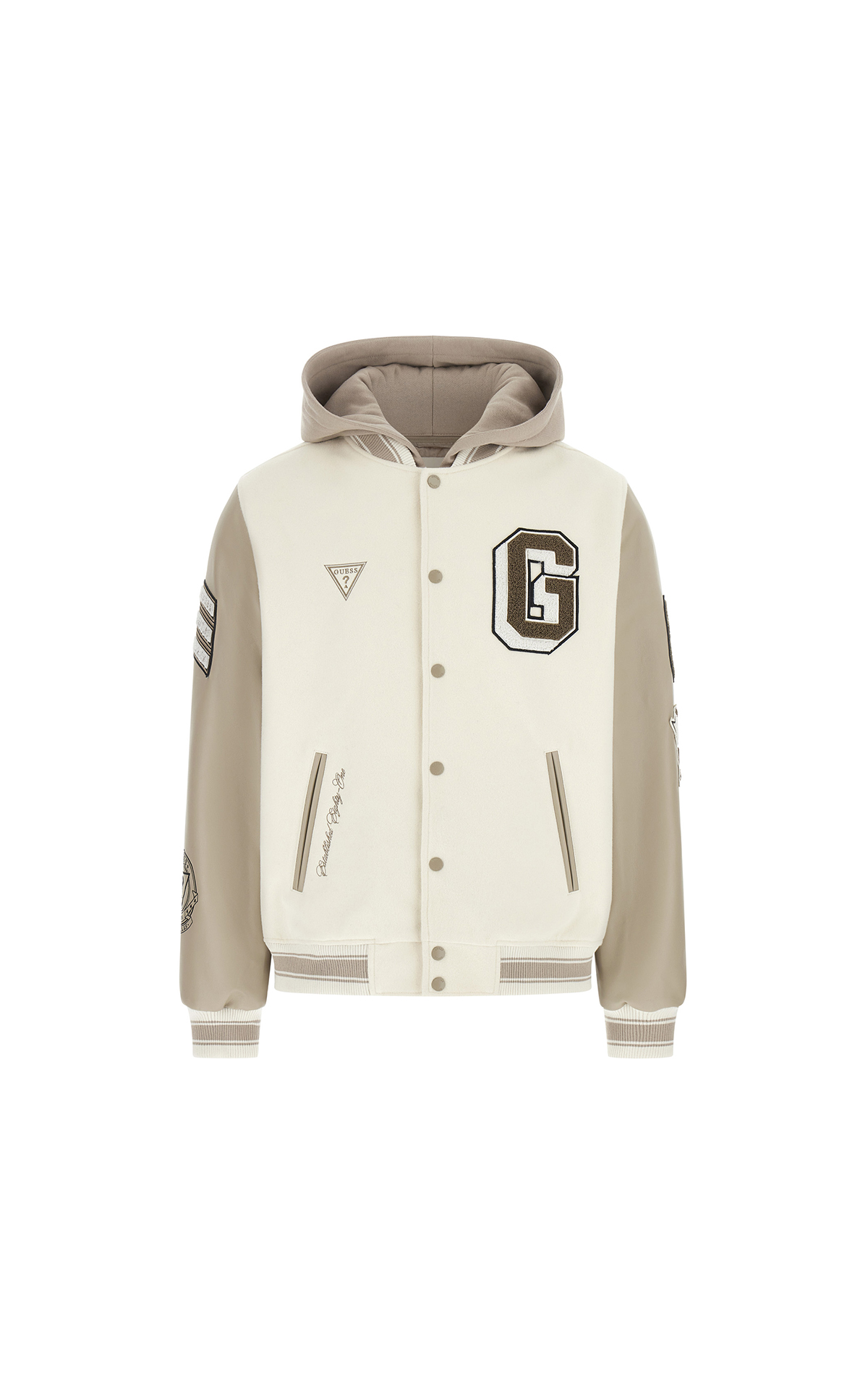 GUESS white and beige jacket