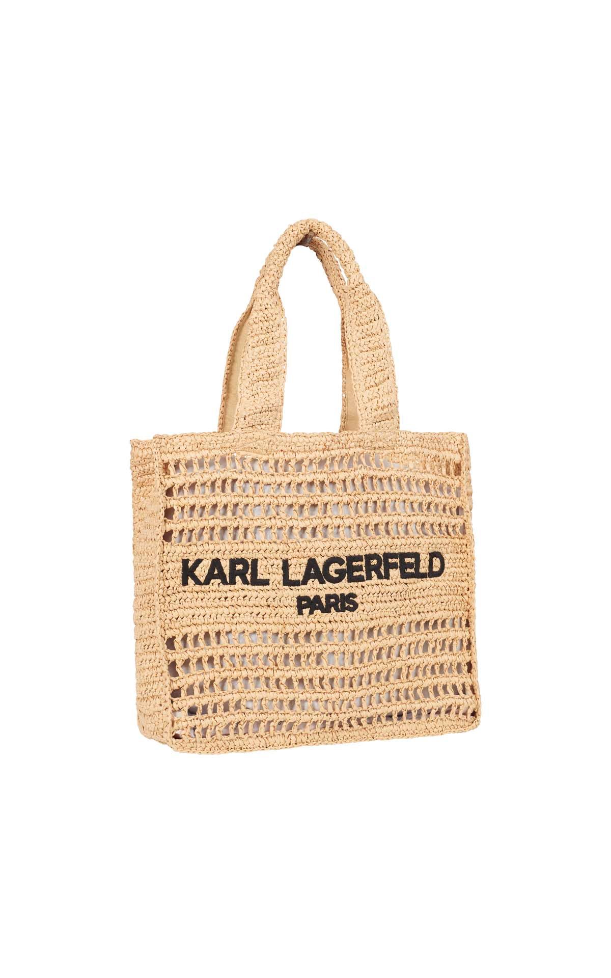 Bolso shopper rafia Karl Lagerfeld outlet madrid las rozas village