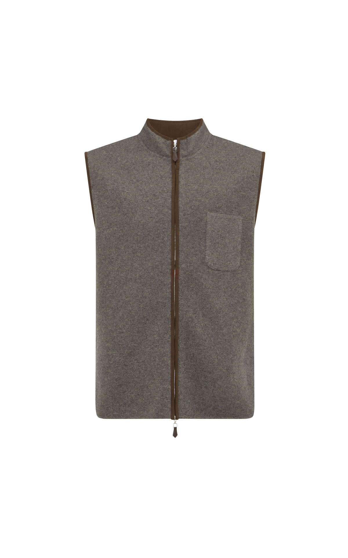 N Peal Shaftsbury suede gilet from Bicester Village
