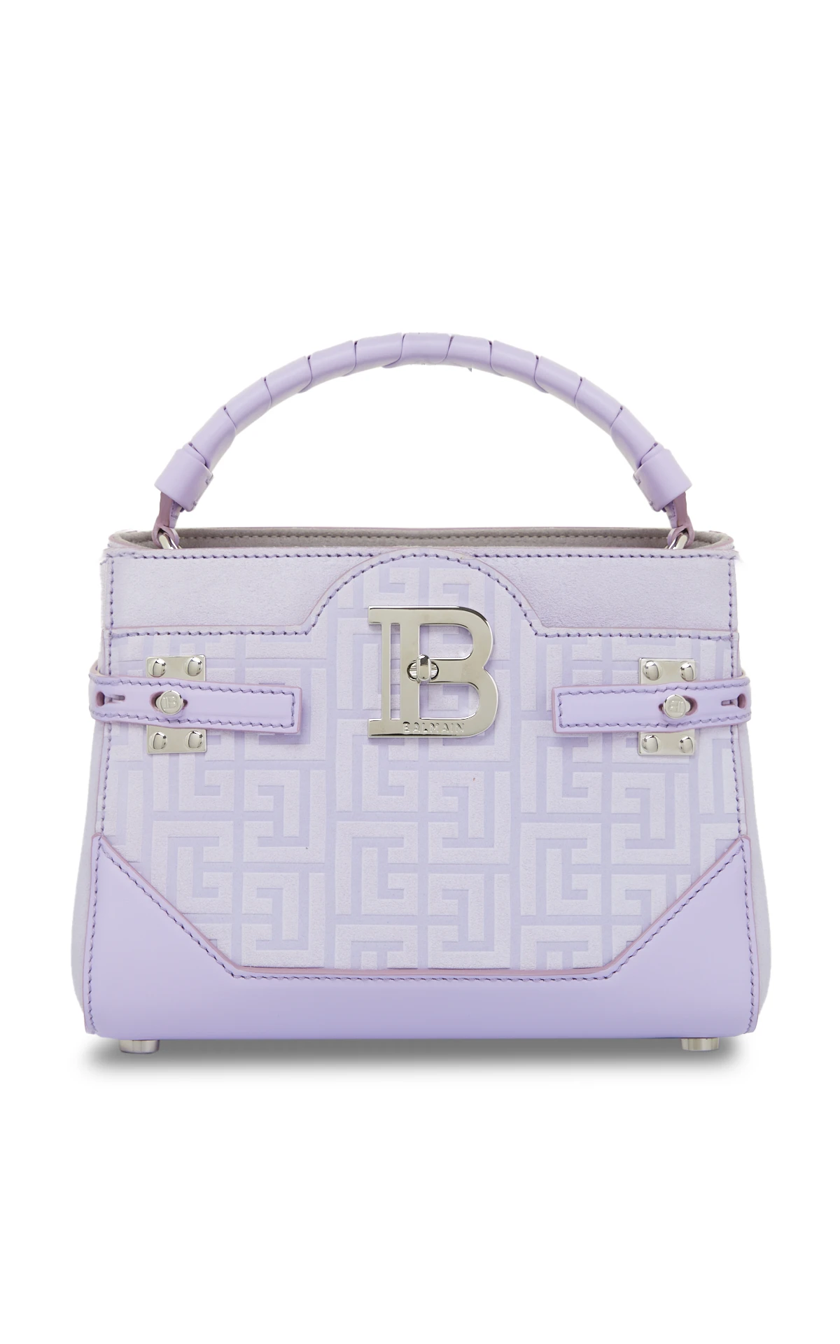 Balmain B-Buzz 22 bag in monogram embossed leather