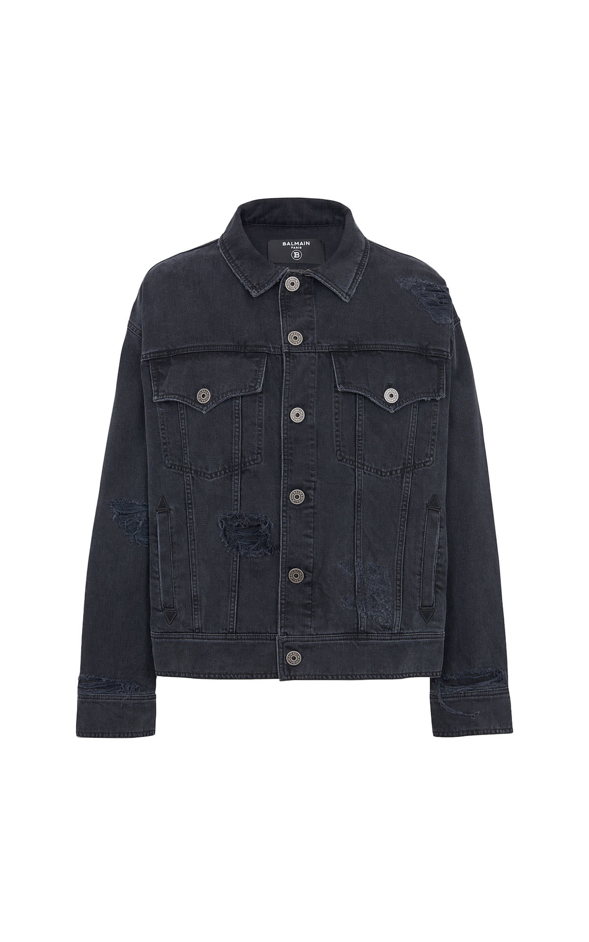 Balmain Rip & repair denim jacket from Bicester Village