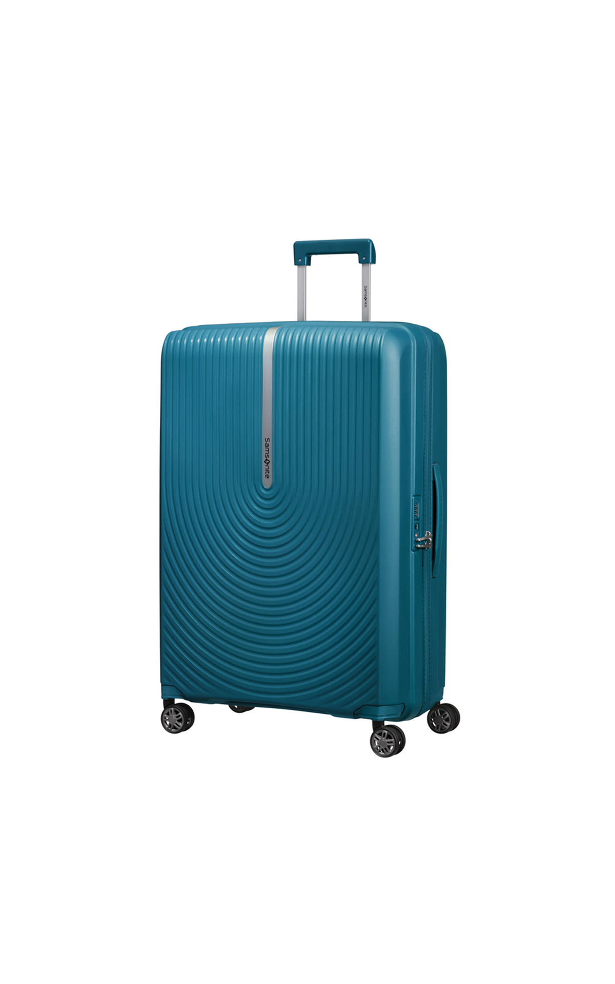 Samsonite HI-FI spinner suitcase exp. 75/28 petroleum-blue