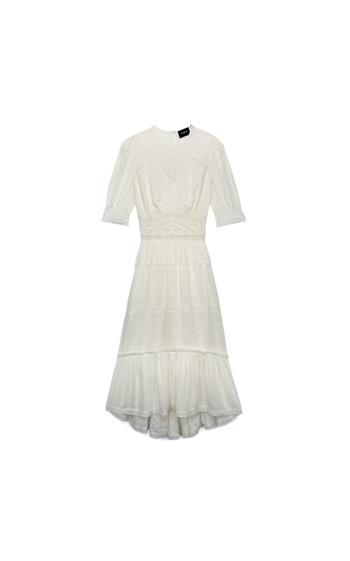 The Kooples Long white dress with embroidery La Vallée Village