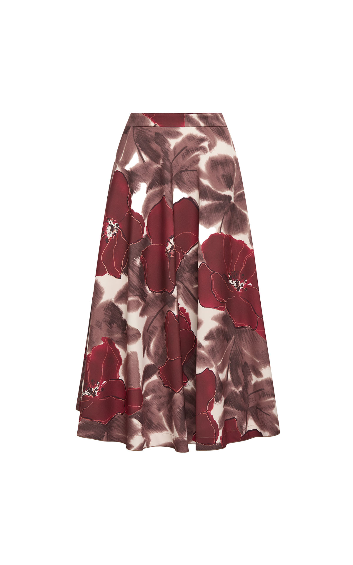 Maliparmi red floral skirt