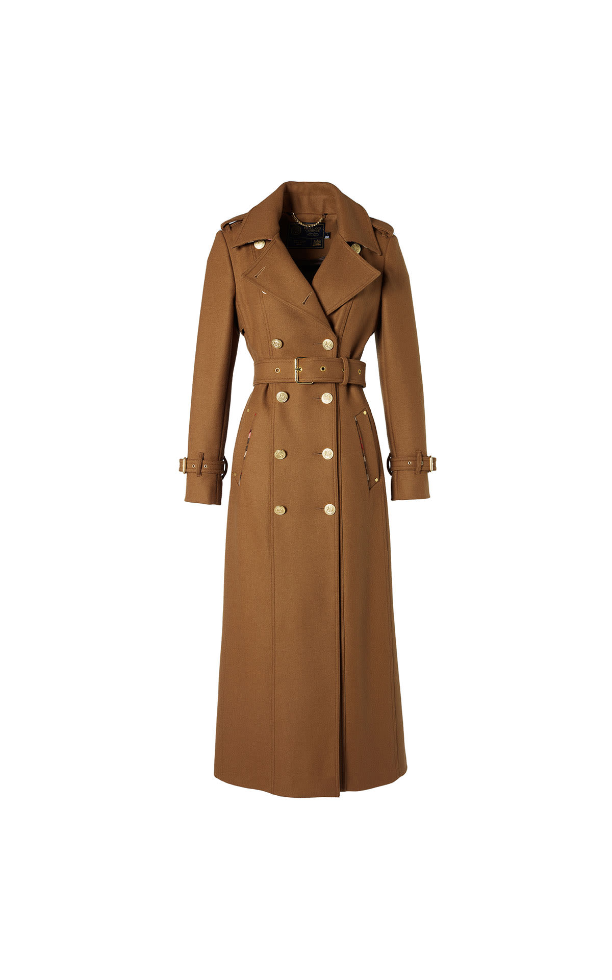 Holland Cooper Full length chelsea trench coat camel from Bicester Village