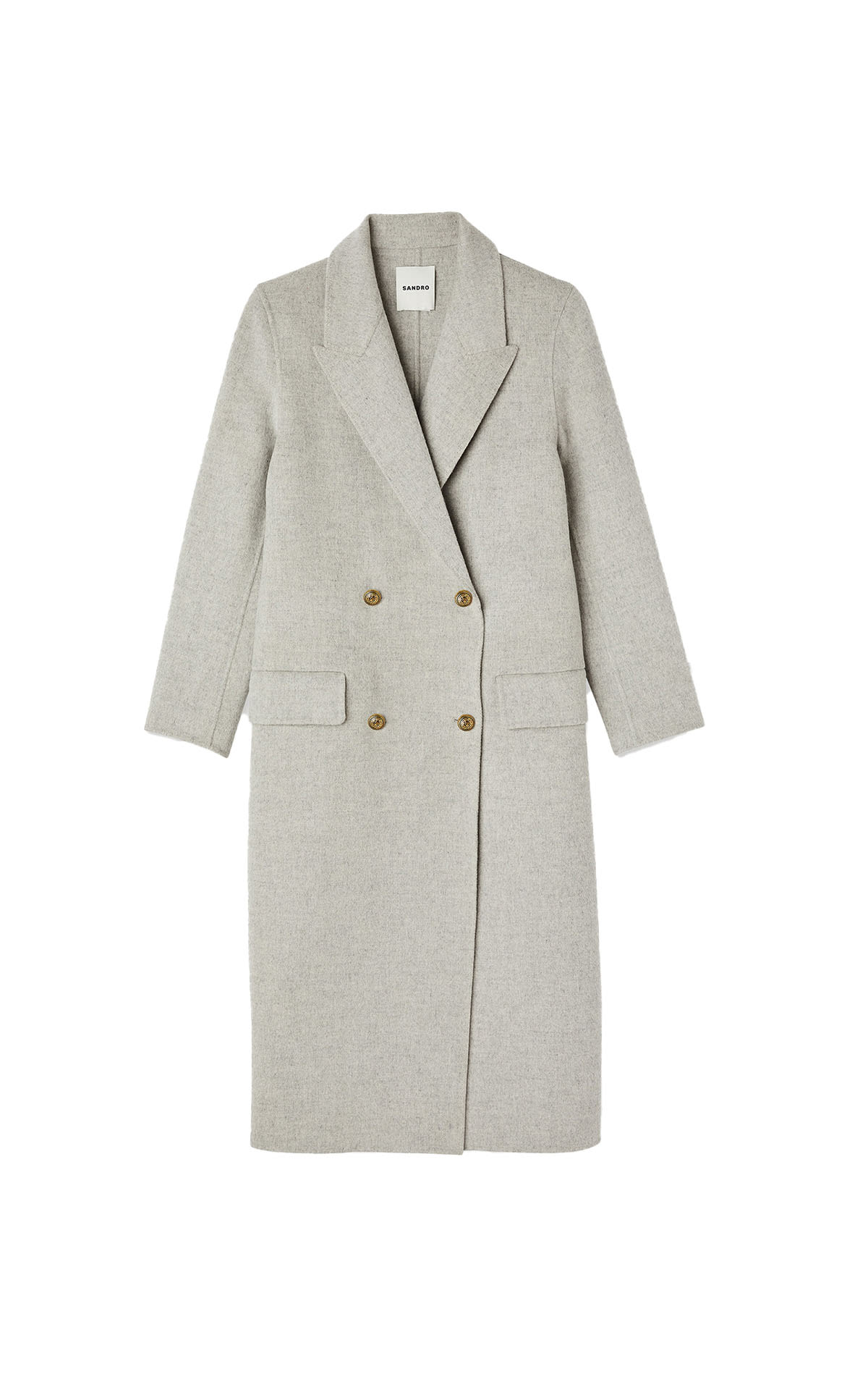 Abrigo largo gris Sandro