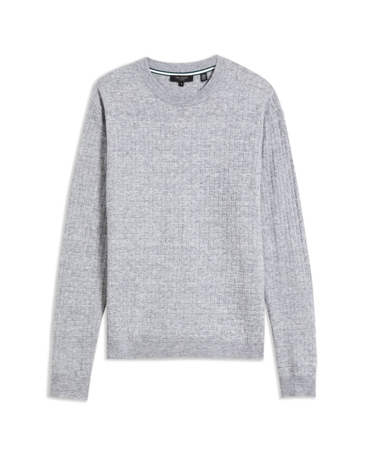 Ted Baker Ls textured crew neck  from Bicester Village