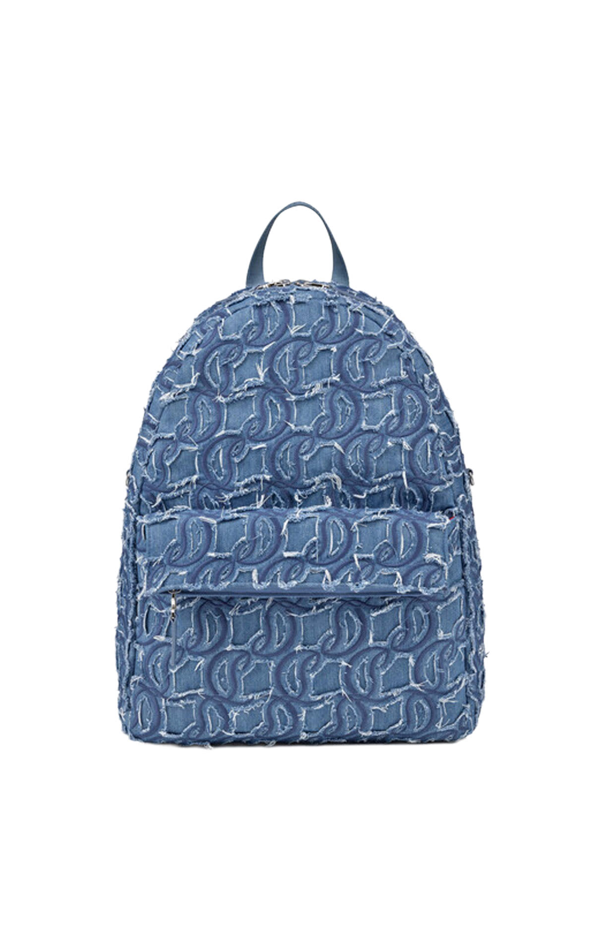 Christian Louboutin Zip n flap backpack toile denim from Bicester Village
