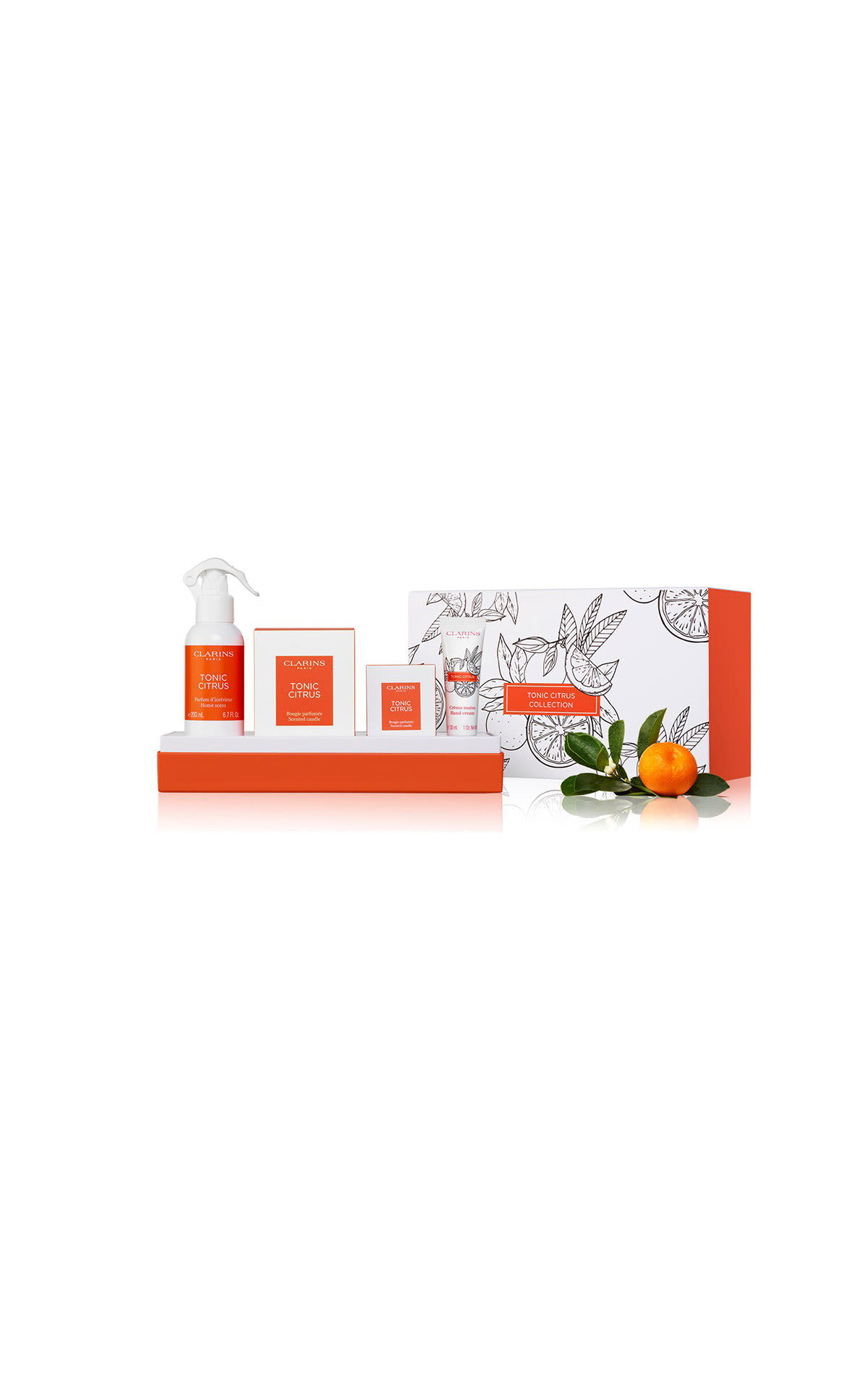 Clarins Tonic citrus home collection from Bicester Village
