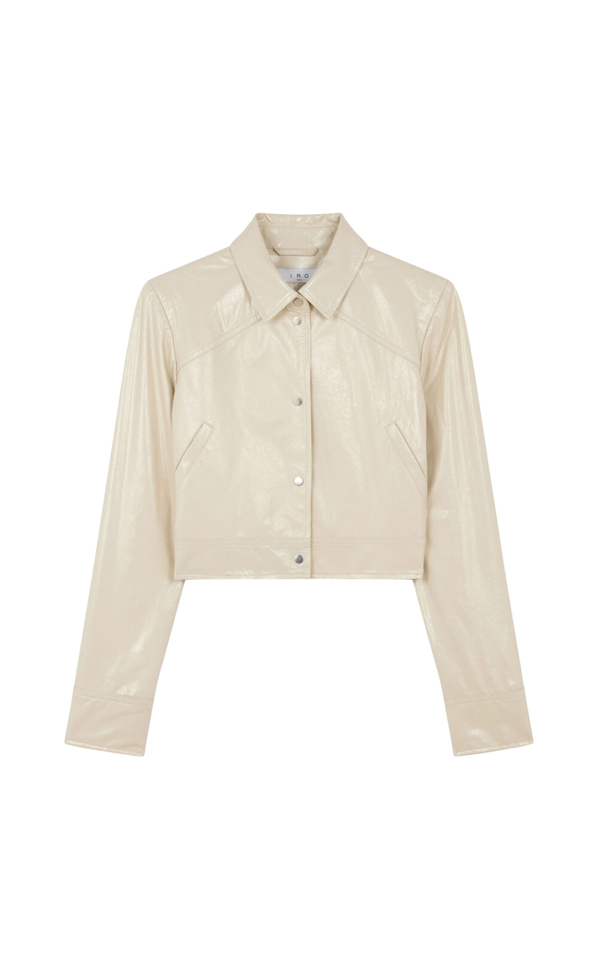 Chaqueta de piel crop Iro Paris outlet barcelona la roca village