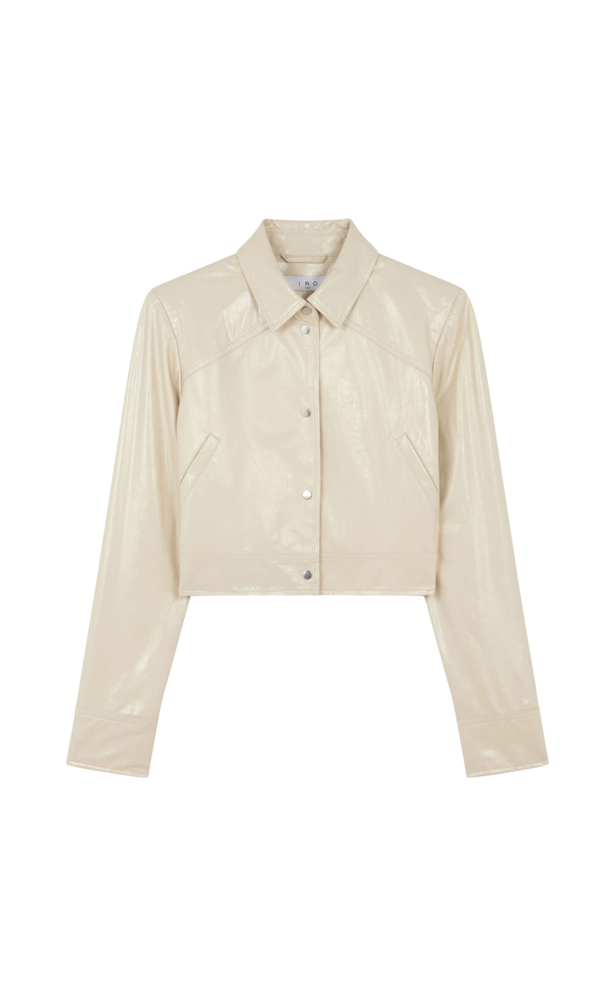 Cropped leather jacket Iro Paris outlet barcelona la roca village