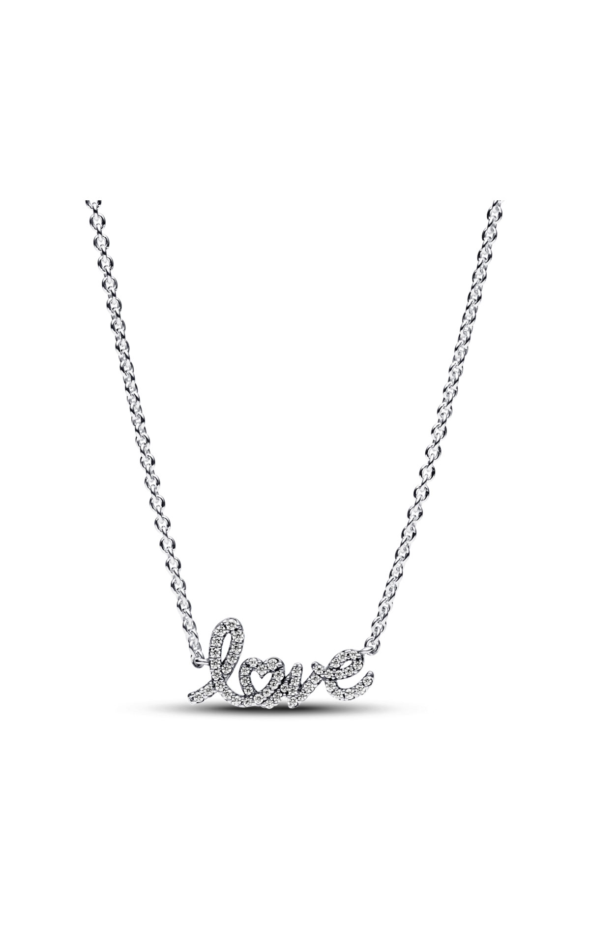 Pandora Sparkling Handwritten Love Collier Necklace from Bicester Village