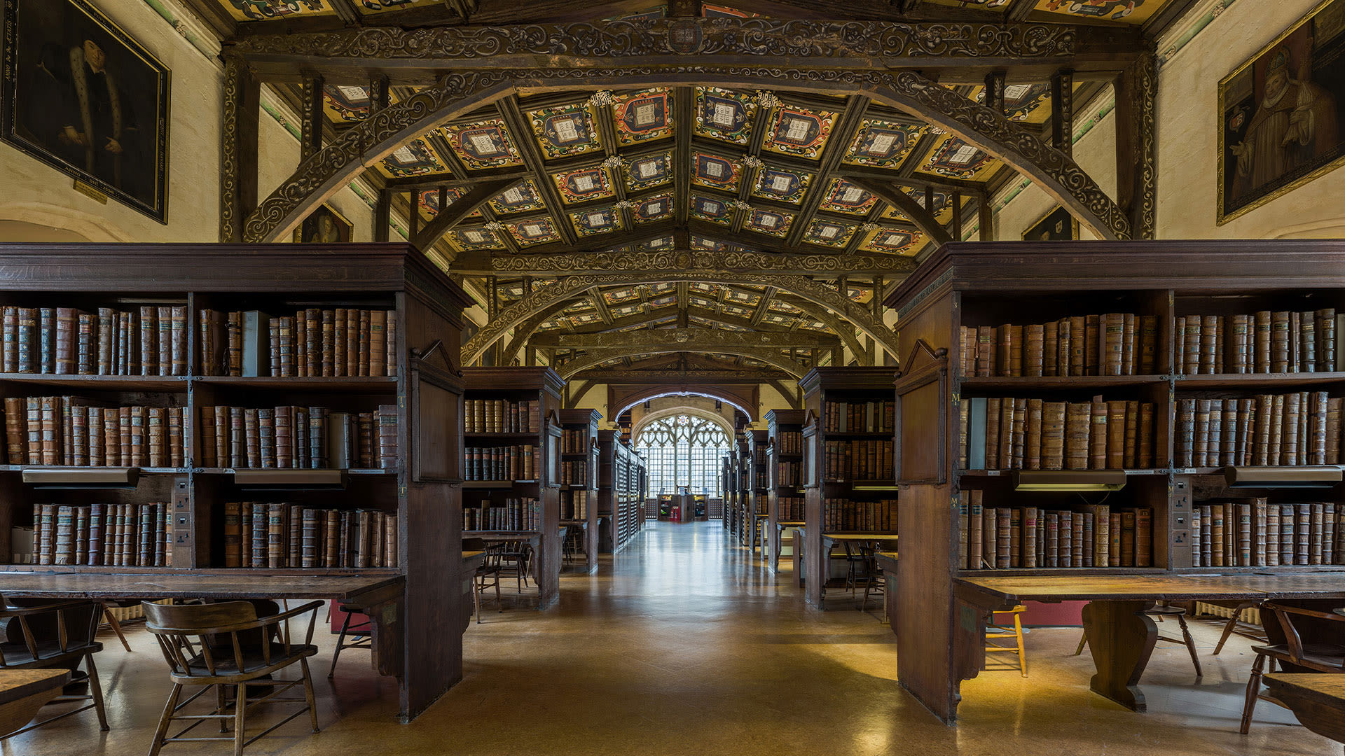 Bodleain Library in Oxford interior