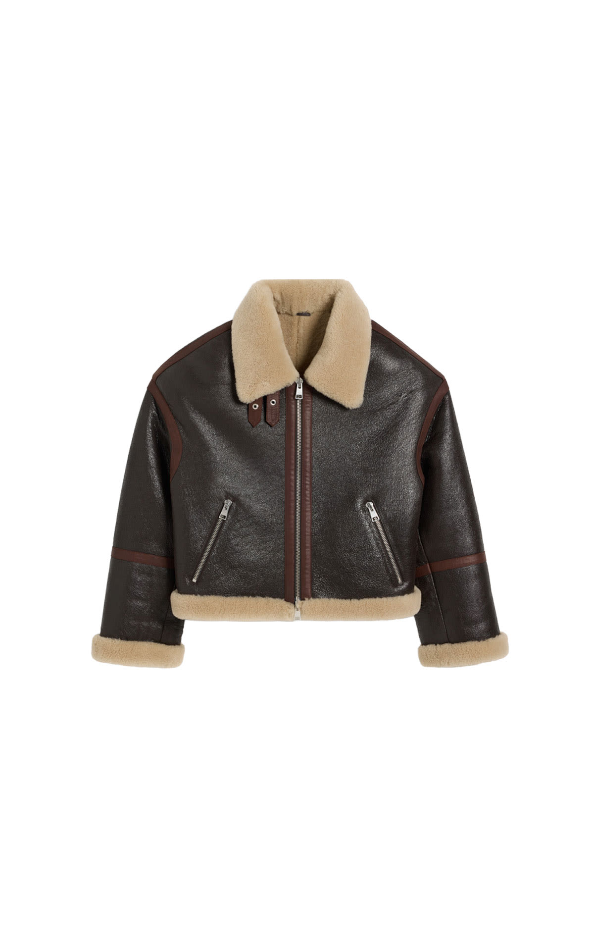 Ami Paris Shearling zipped jacket from Bicester Village