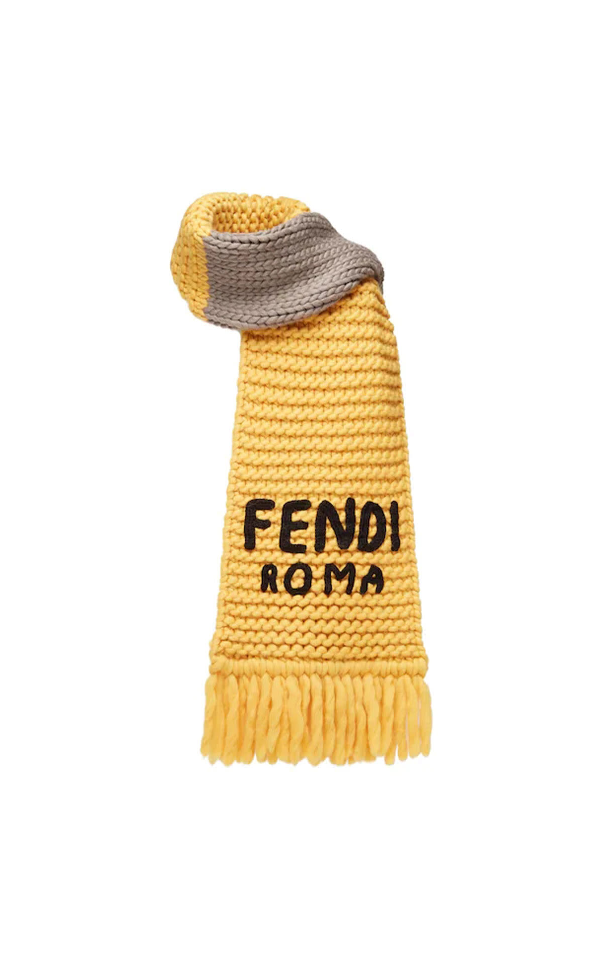 Fendi Chunky knit scarf from Bicester Village