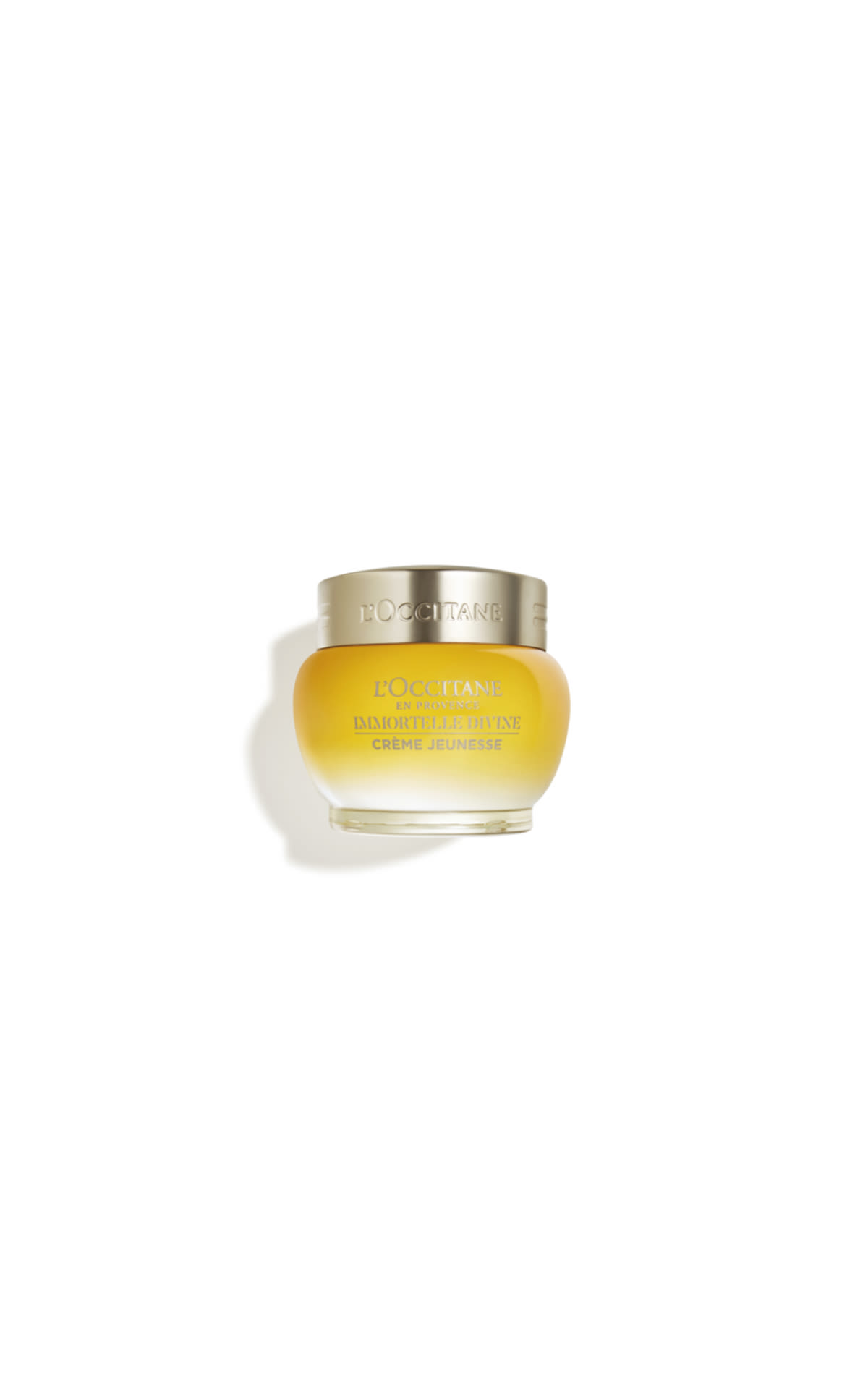 L'Occitane Face Cream in a gold-coloured jar