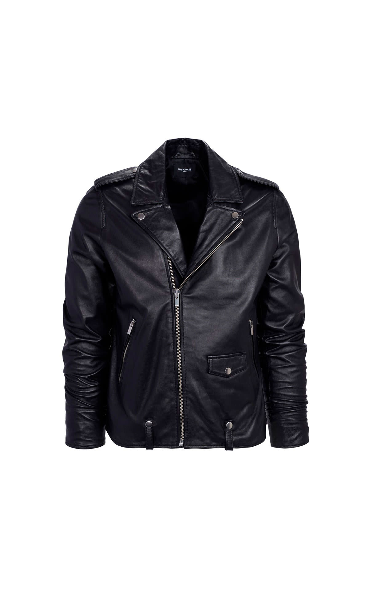 Black leather jacket The Kooples