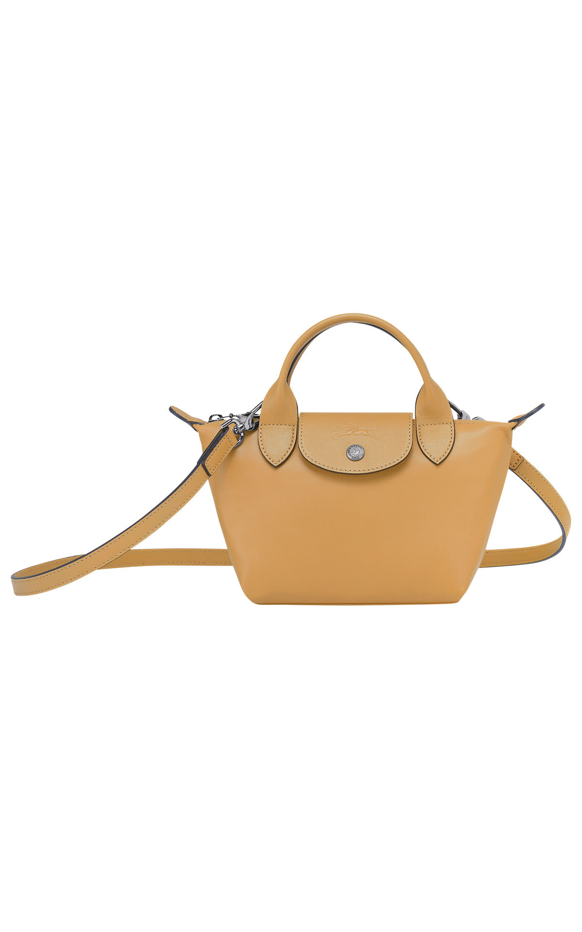 Longchamp Le Pliage Cuir XS top-handle bag from Bicester Village