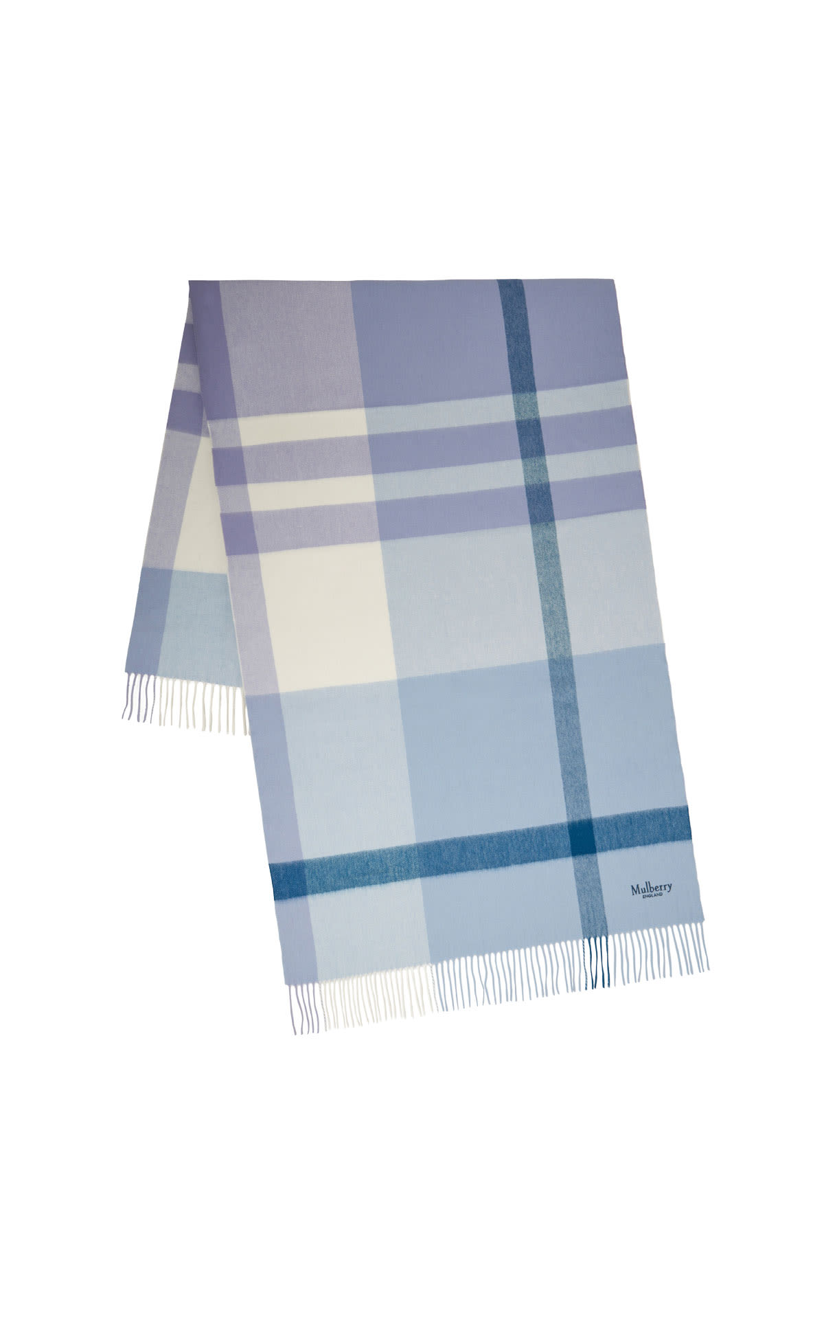 Mulberry Large check merino wool scarf 70x200 from Bicester Village