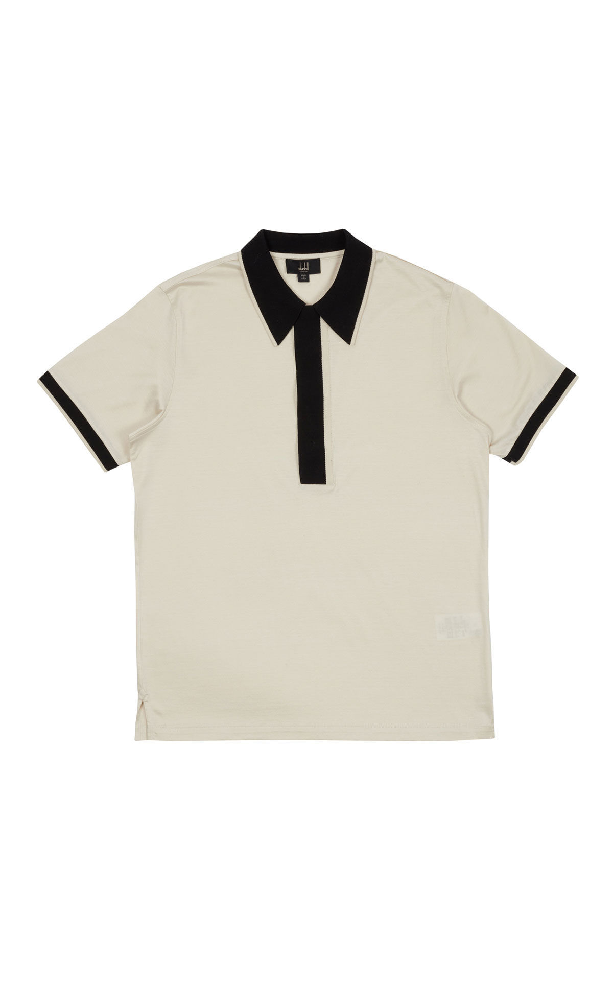 dunhill Deco placket cotton ss polo from Bicester Village