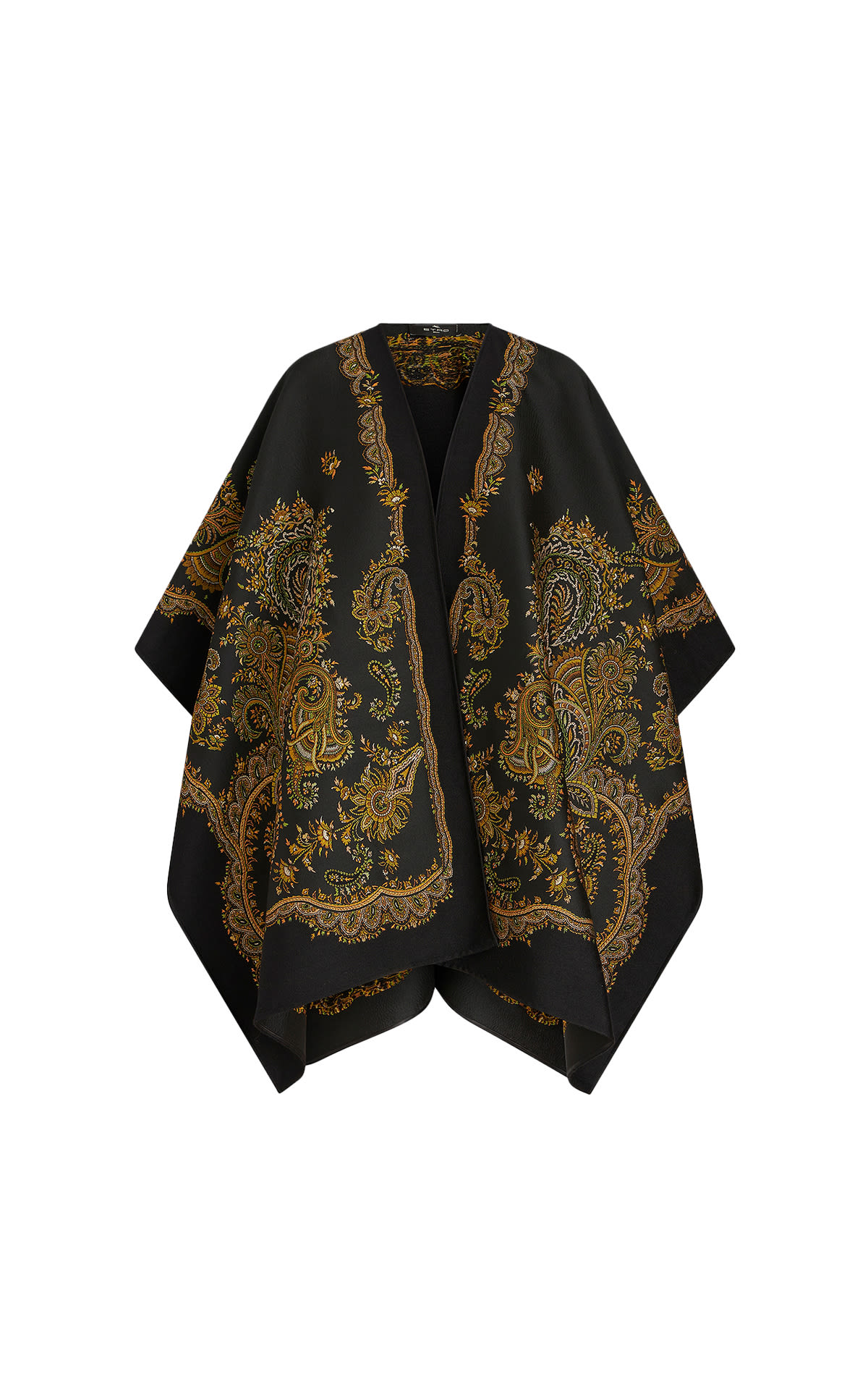 ETRO Black and gold cape