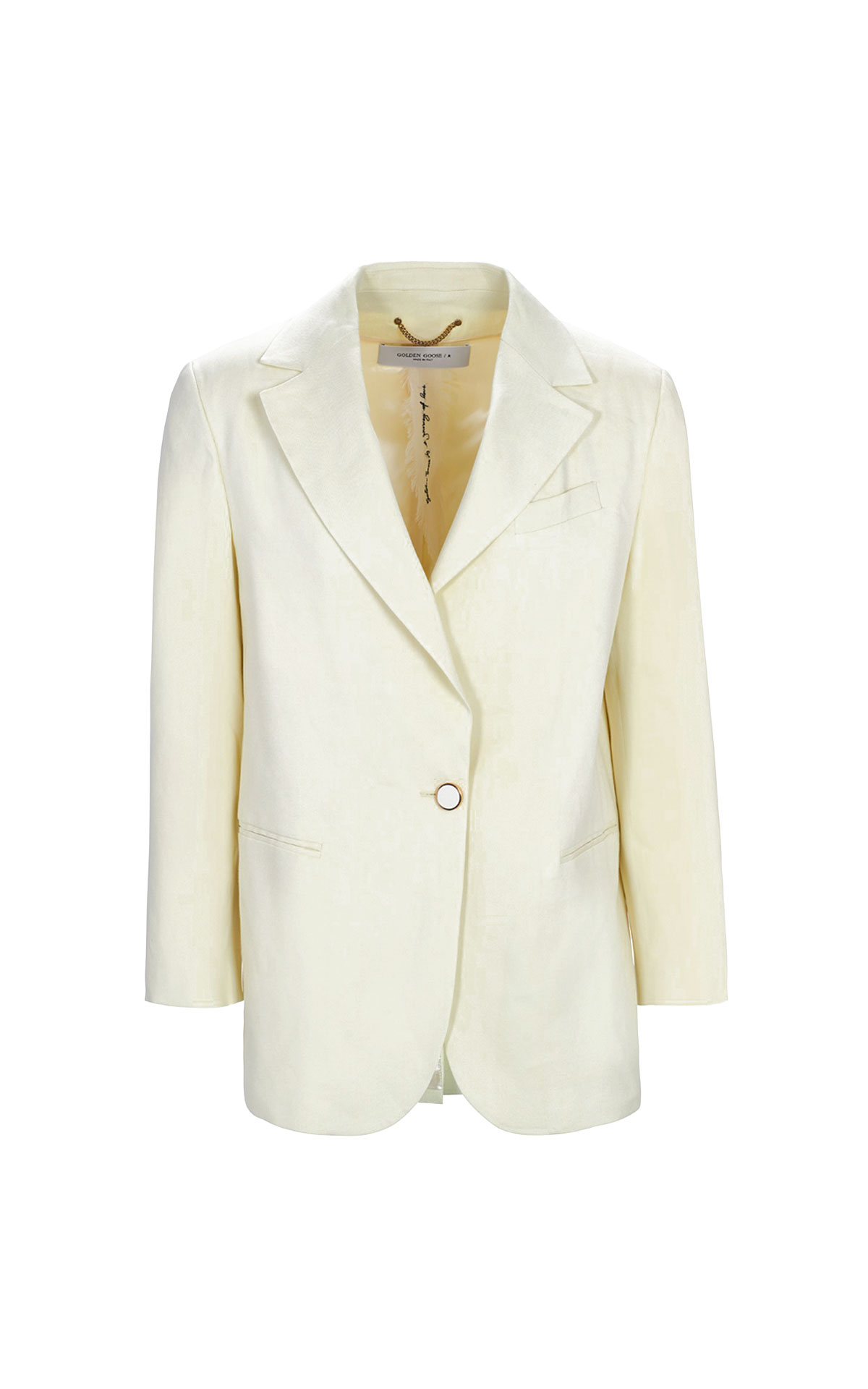 Yellow women's blazer Golden Goose
