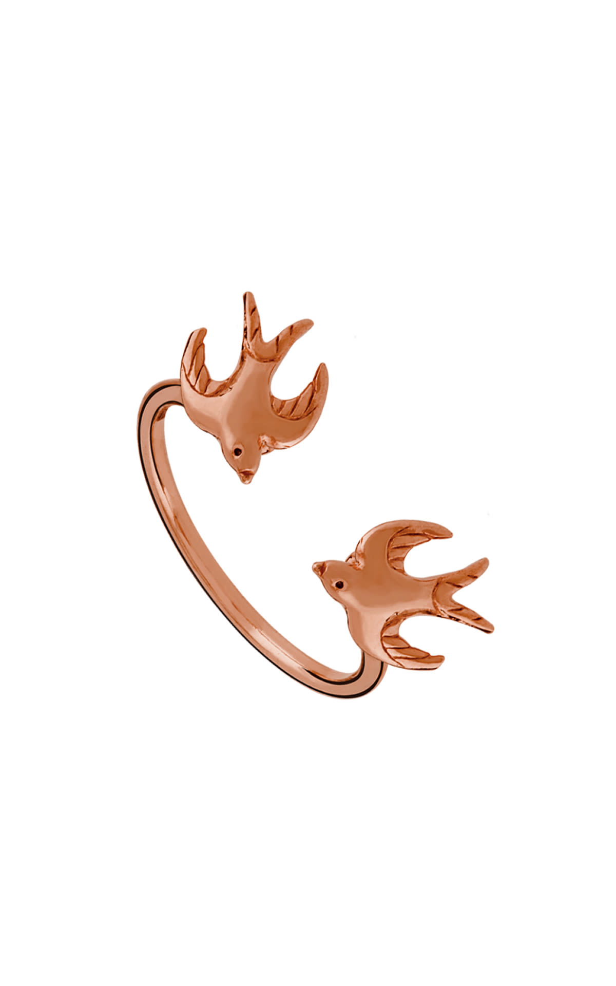 Rose gold ring with bird detail Aristocrazy