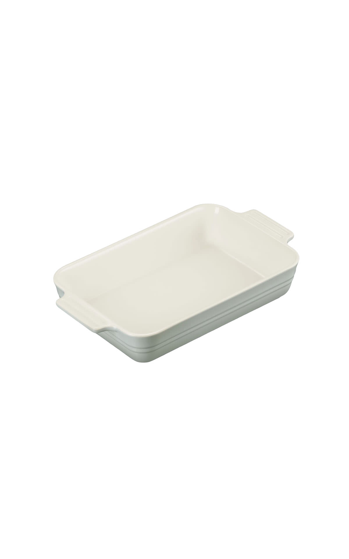 Le Creuset 25cm rectangular baking dish pistache from Bicester Village