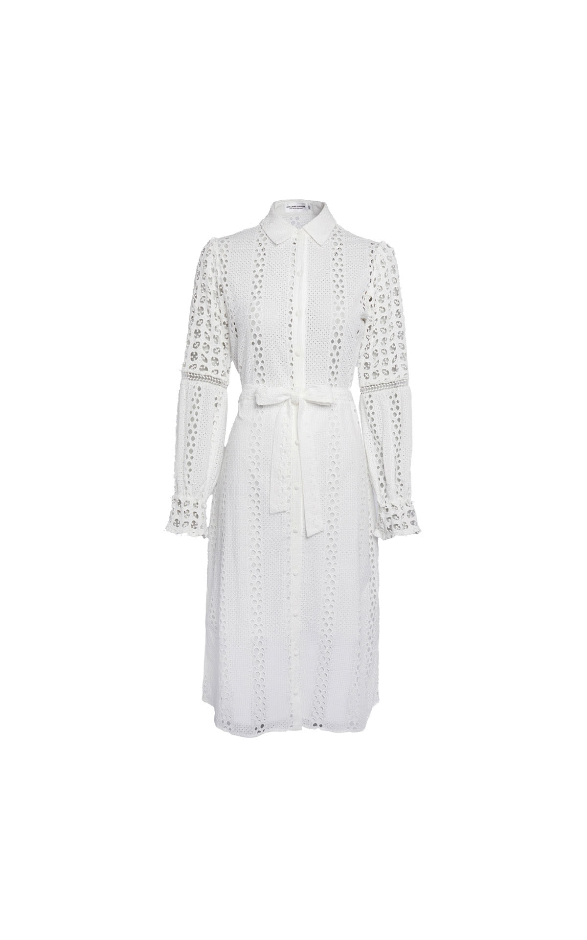 Holland Cooper Broderie lace tie midi dress from Bicester Village