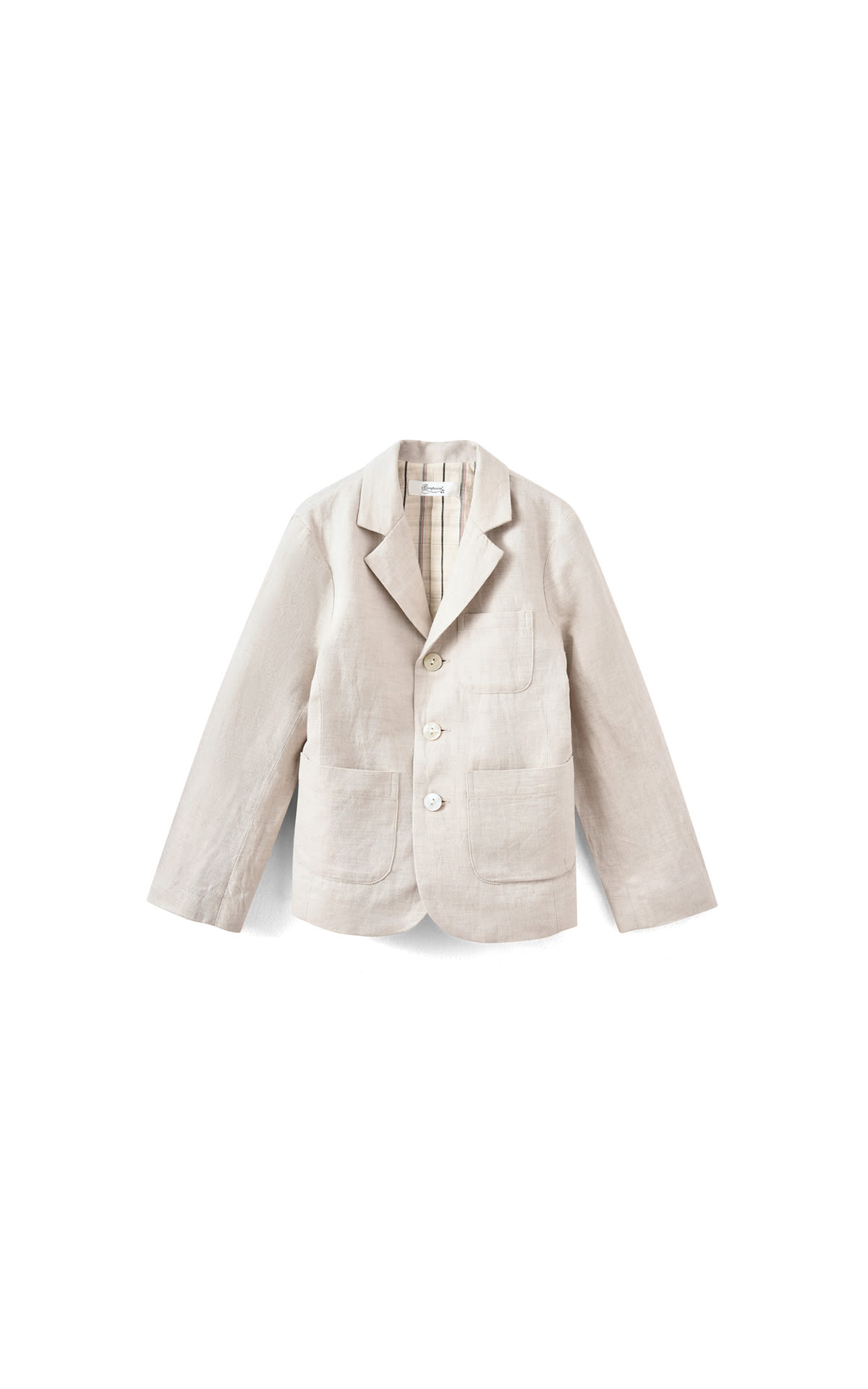 Bonpoint boy linen and cotton jacket La Vallée Village