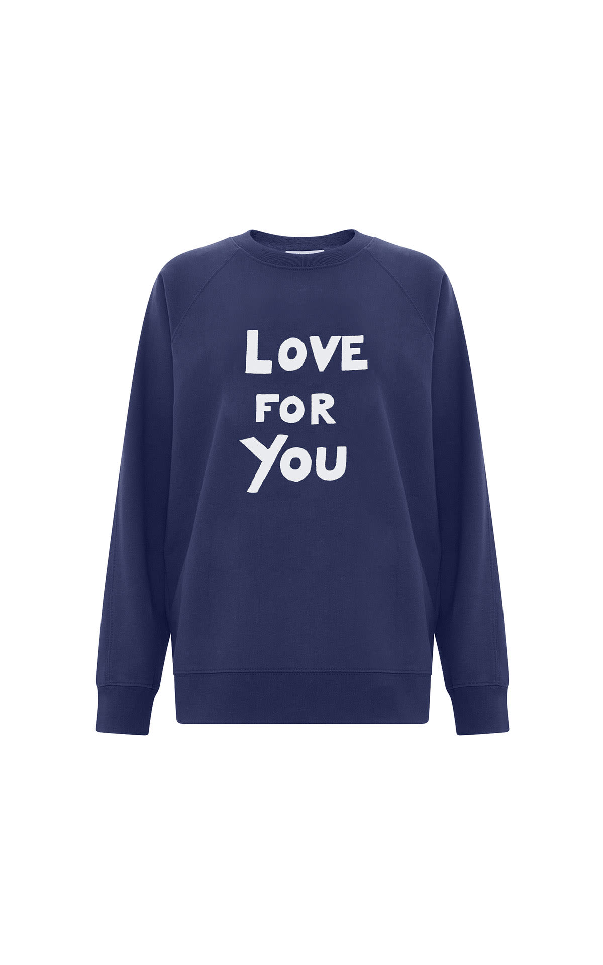Bella Freud Love for you navy sweatshirt from Bicester Village