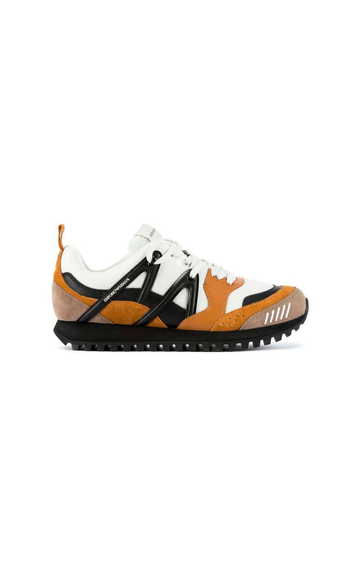 Orange and white sneaker Armani