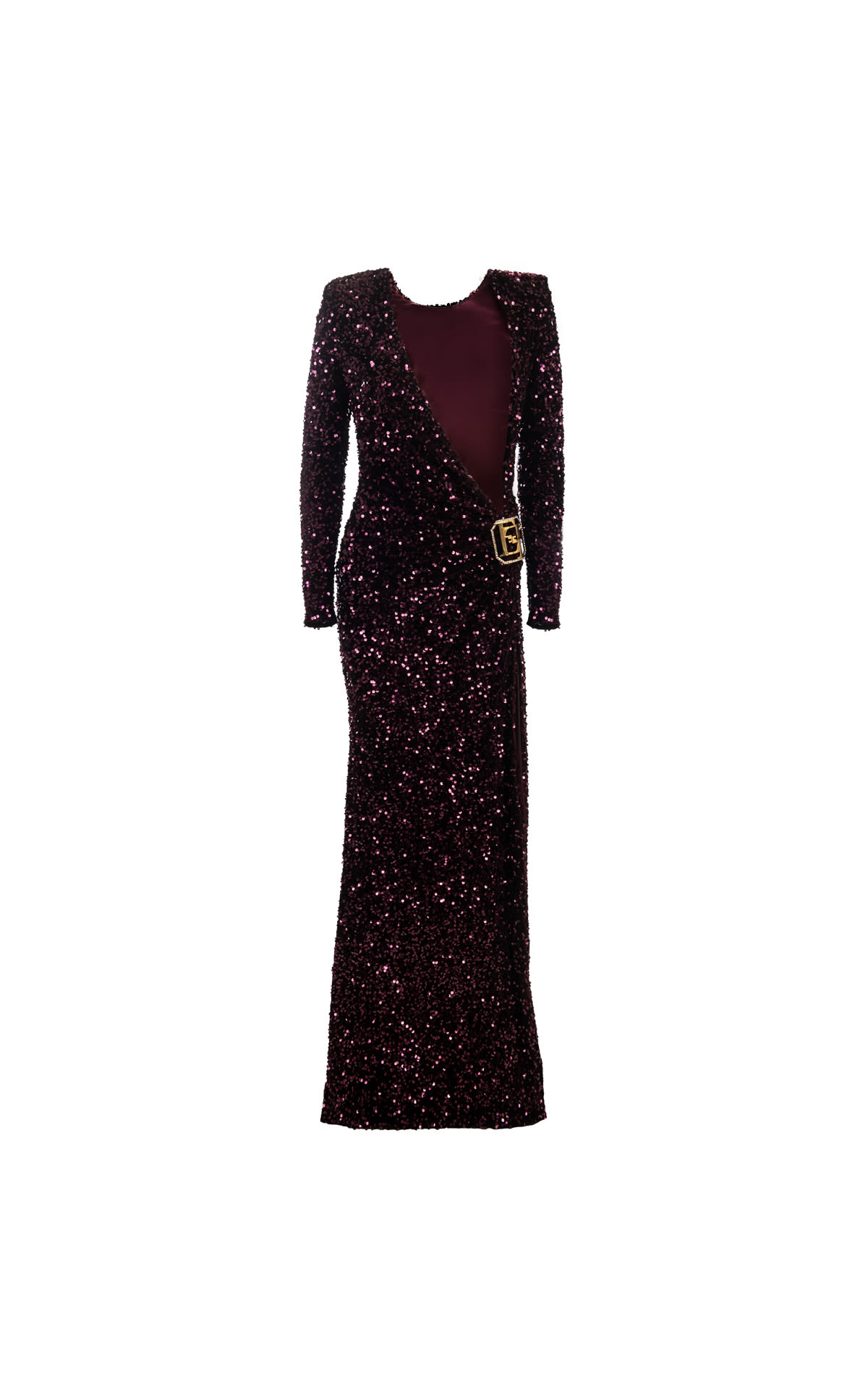 Elisabetta Franchi burgundy dress