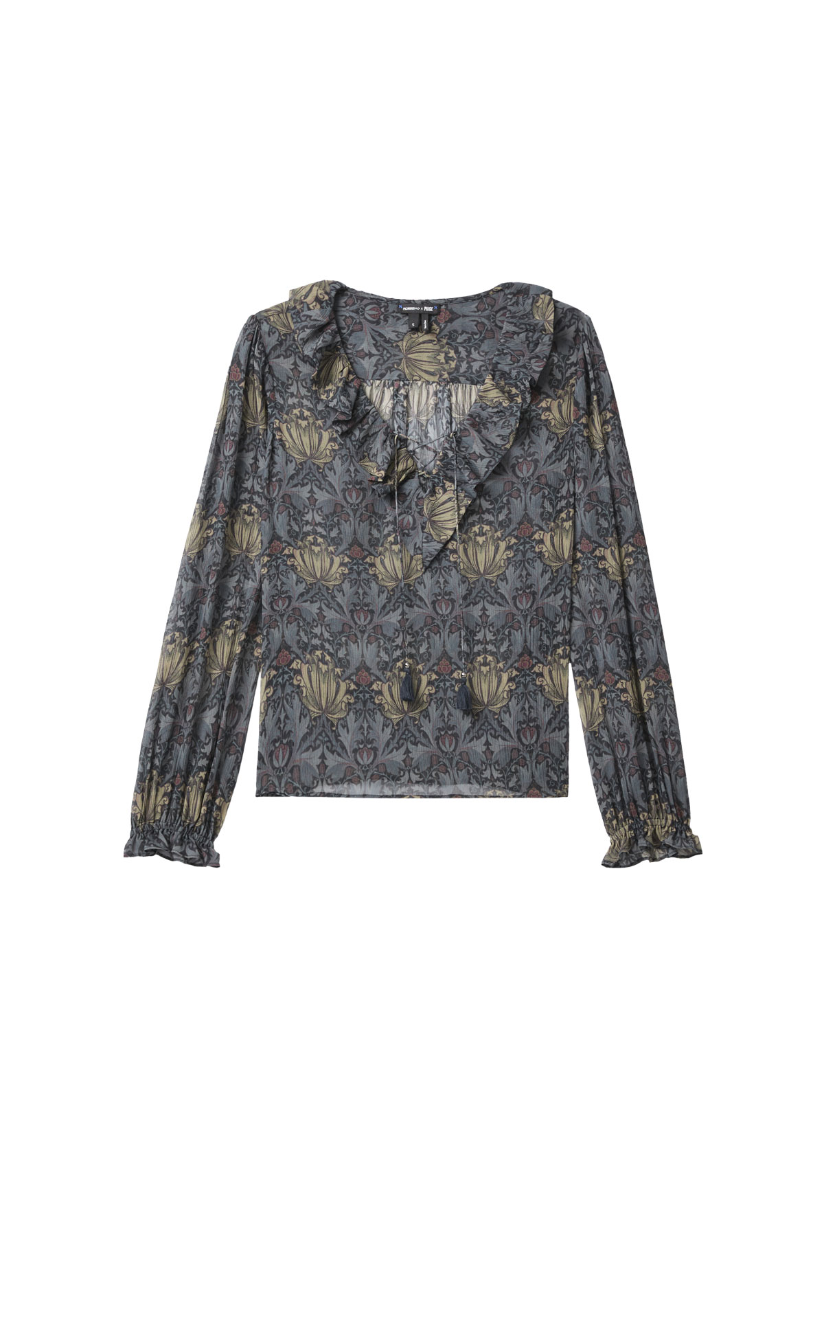 Paige Ilara Blouse Charcoal/Iced Slate from Bicester Village