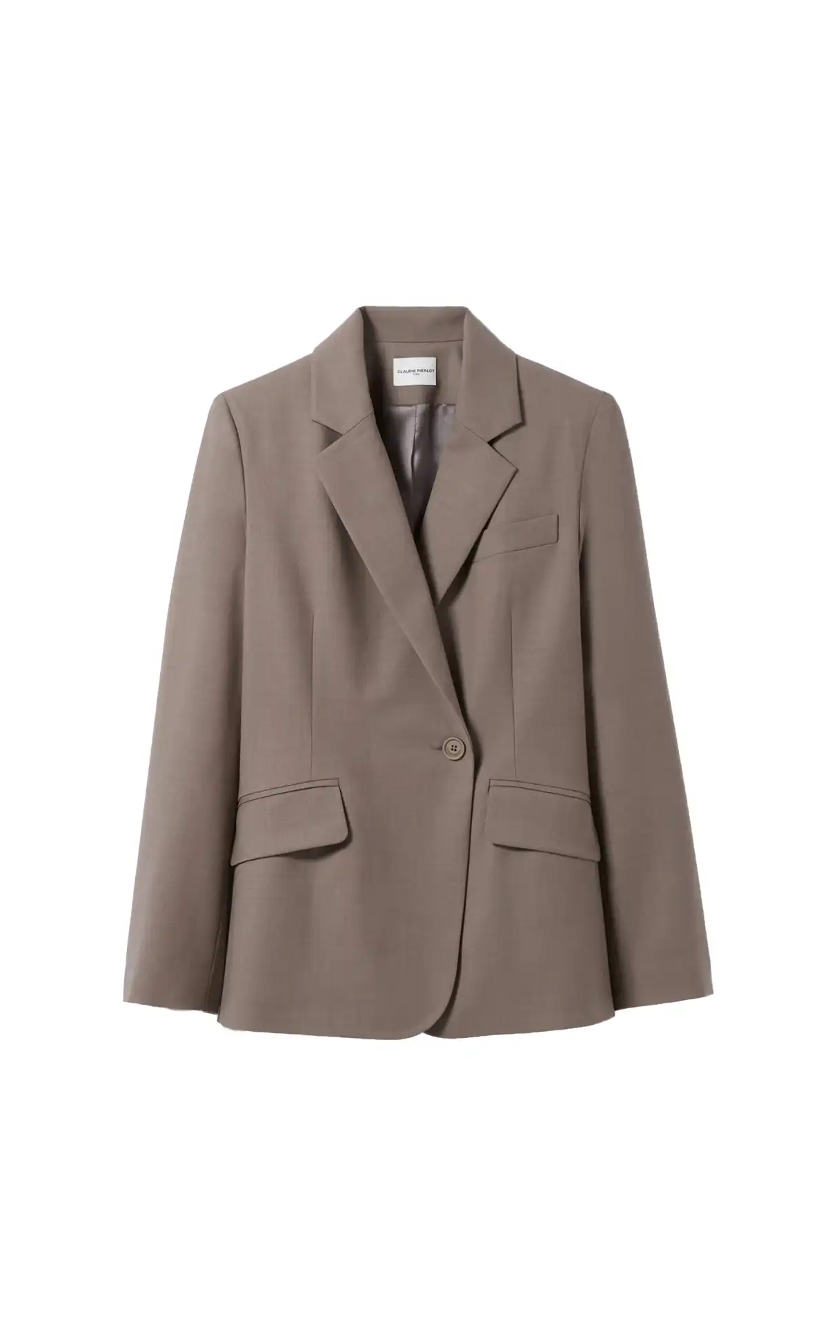Claudie Pierlot Veste tailleur croisée taupe La Vallée Village