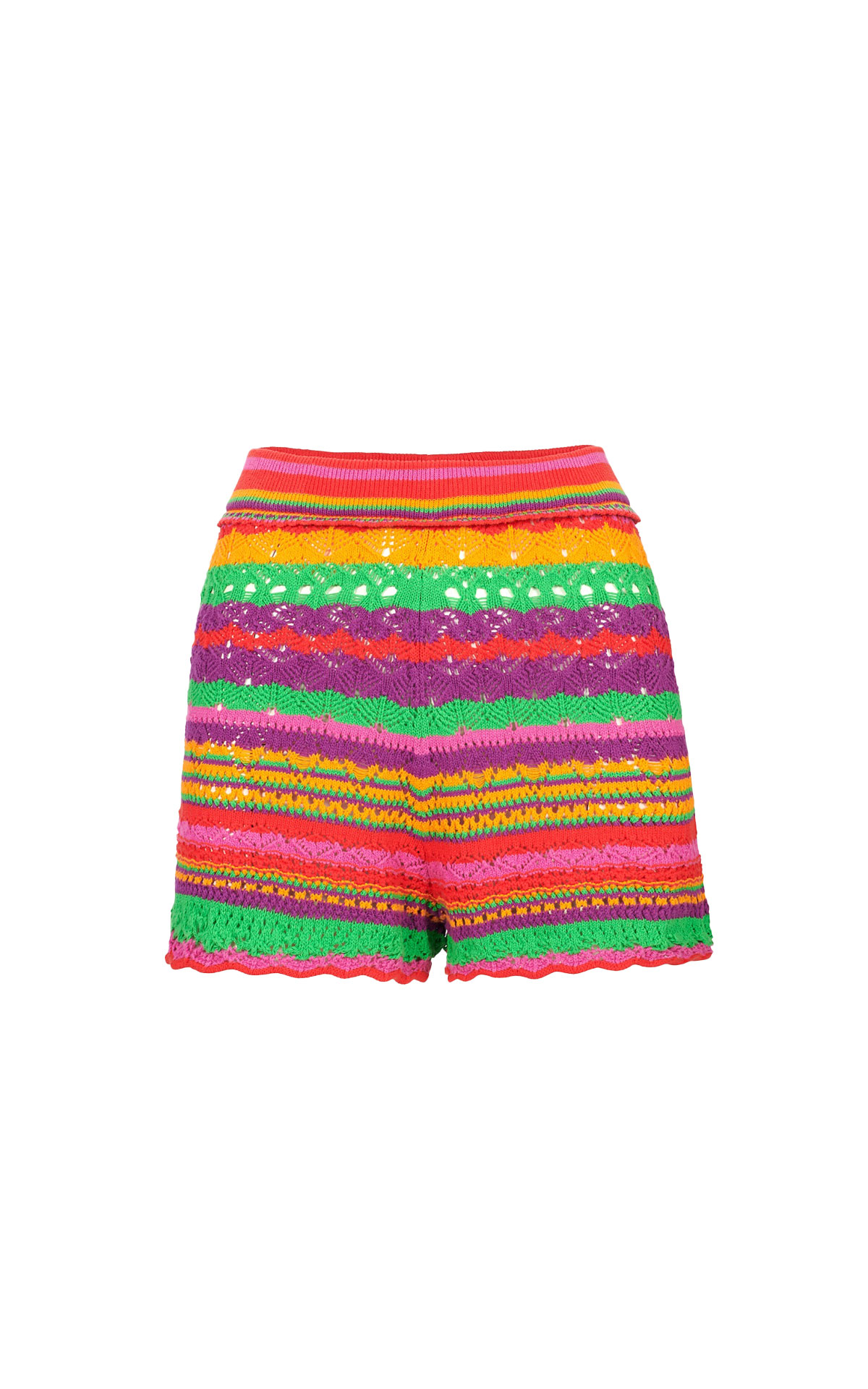 Multicolor crochet shorts ba&sh outlet barcelona la roca village