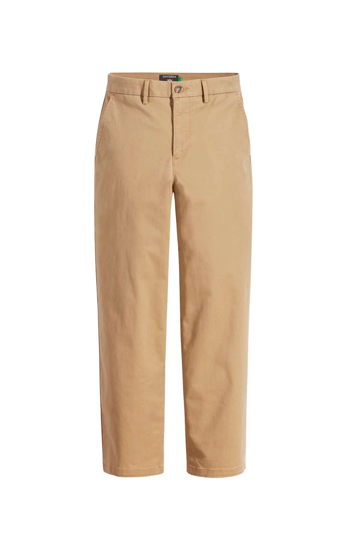 High-waisted, straight-cut pants Dockers