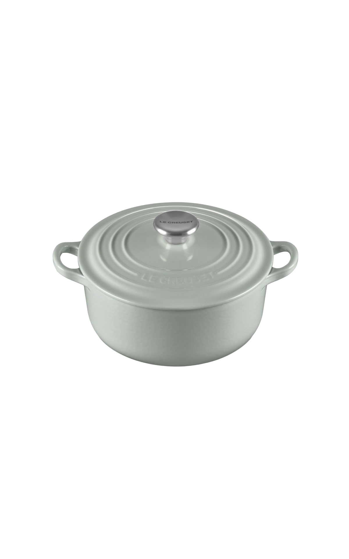 Le Creuset Round casserole 20cm pistache from Bicester Village