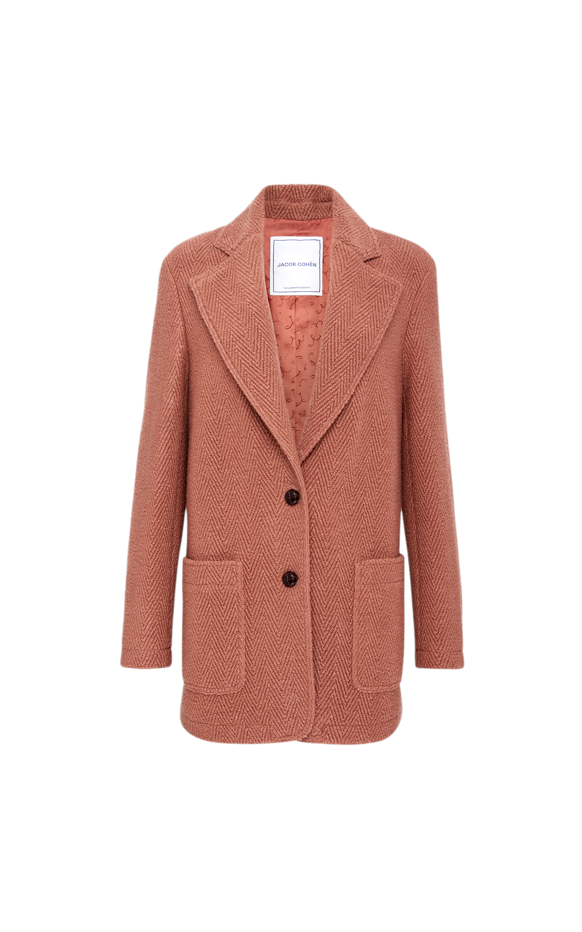  Jacob Cohen  Single-breasted wool coat jacket 