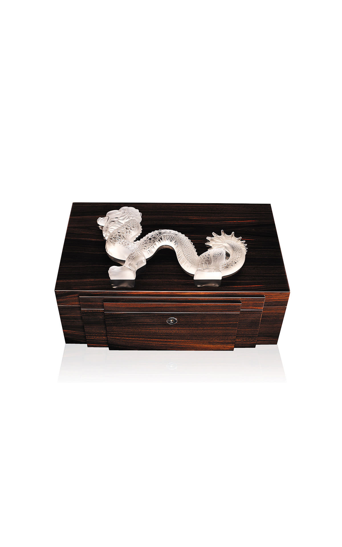 Lalique Dragon cigars ebony box  from Bicester Village