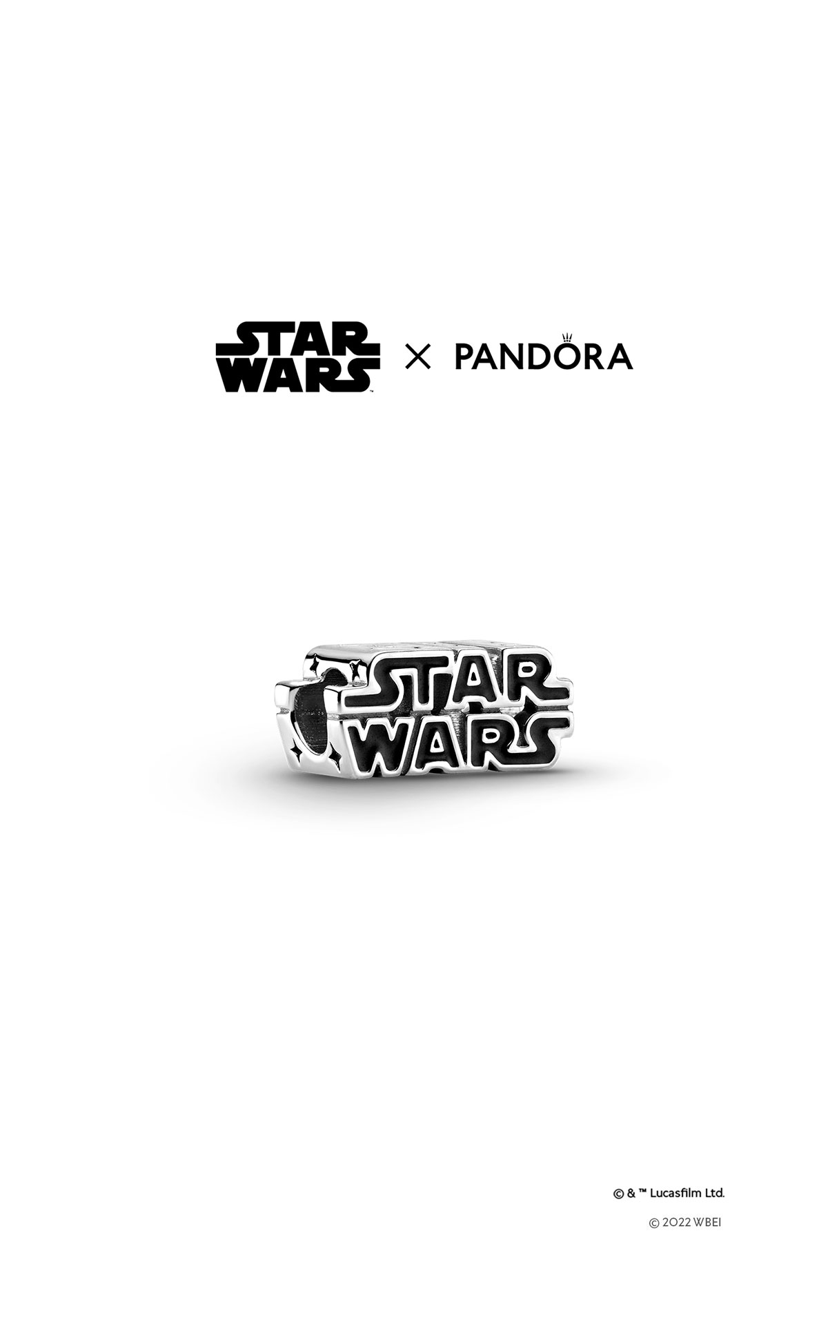 Pandora Star Wars logo charm  from Bicester Village