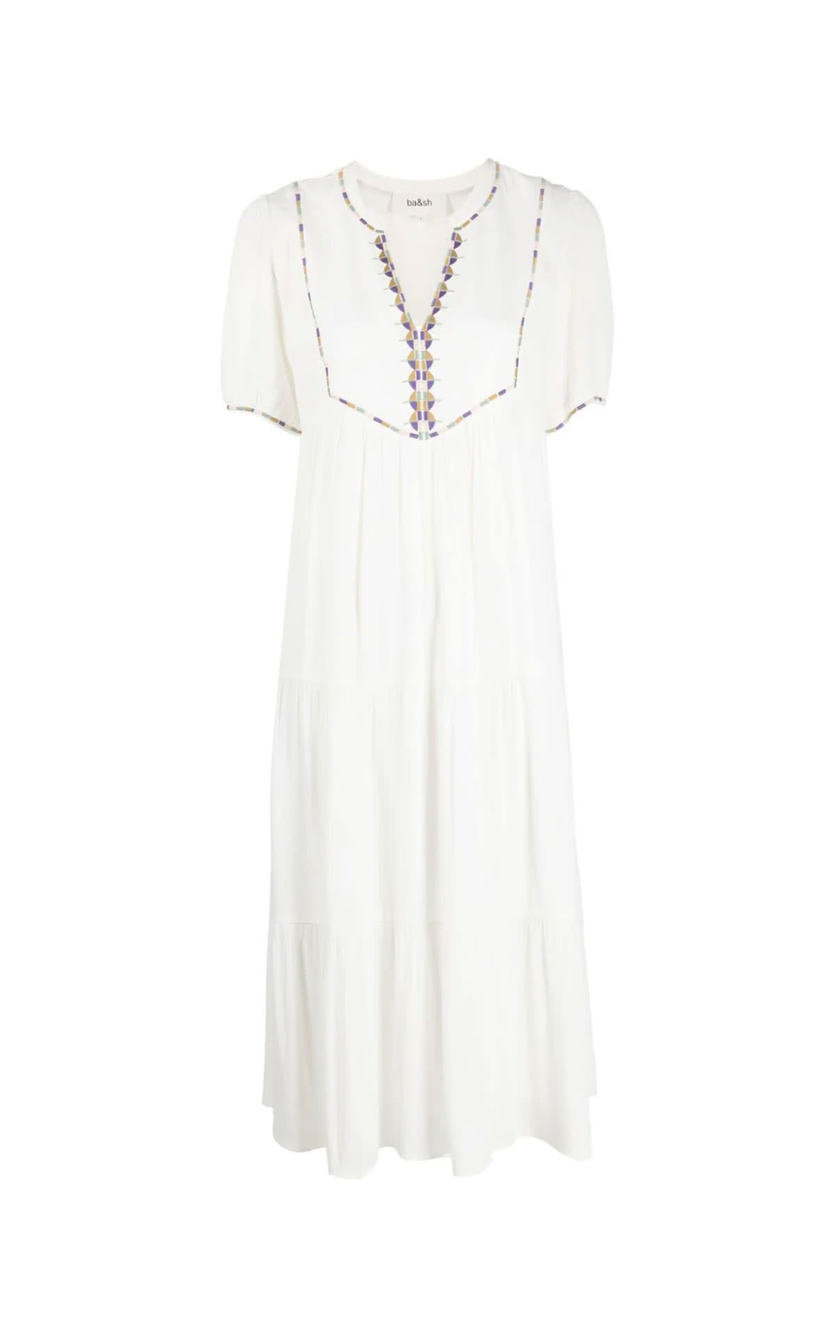 Long white dress ba&sh outlet barcelona la roca village