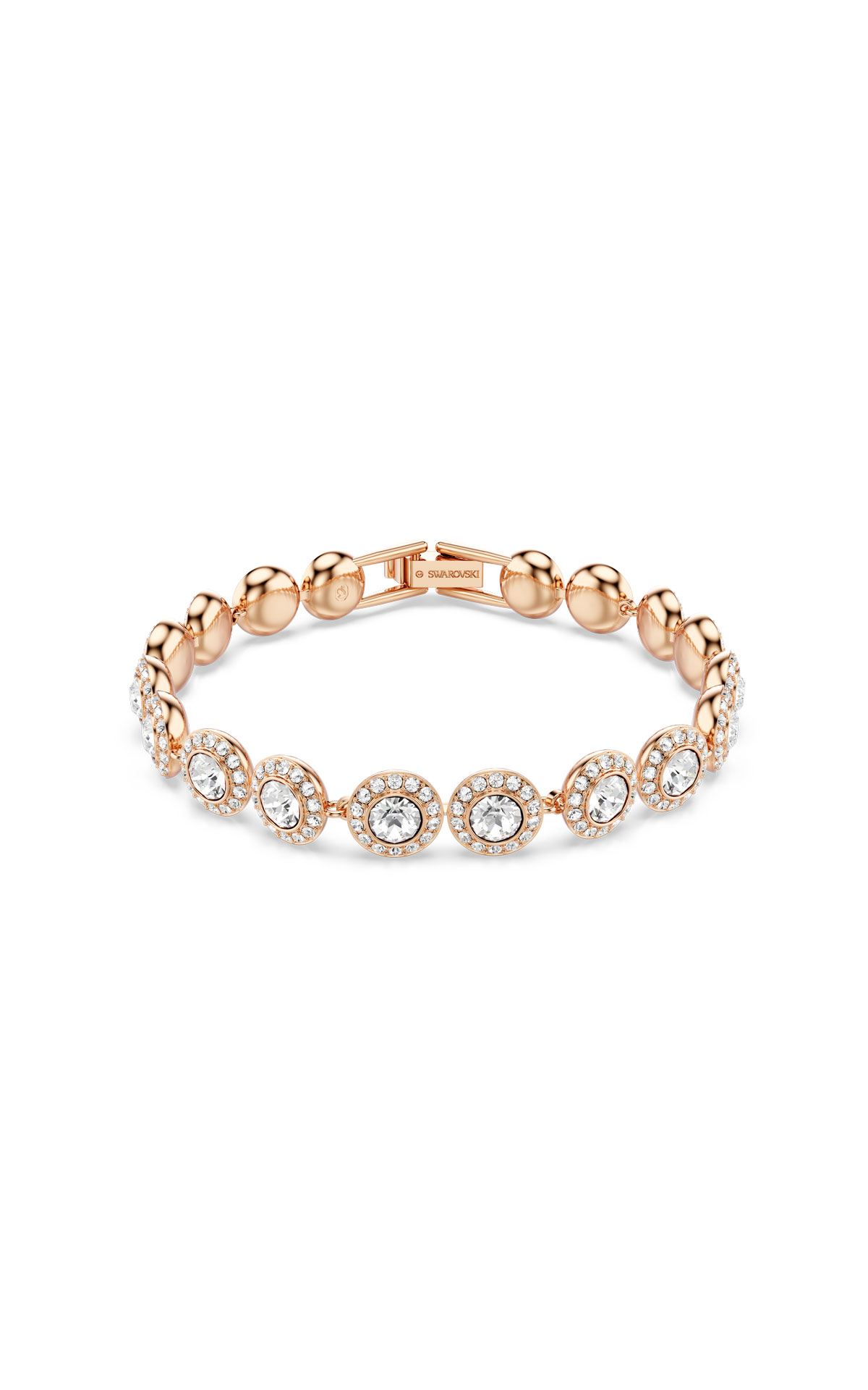 Swarowski Angelic tennis bracelet medium rose gold-tone plated from Bicester Village