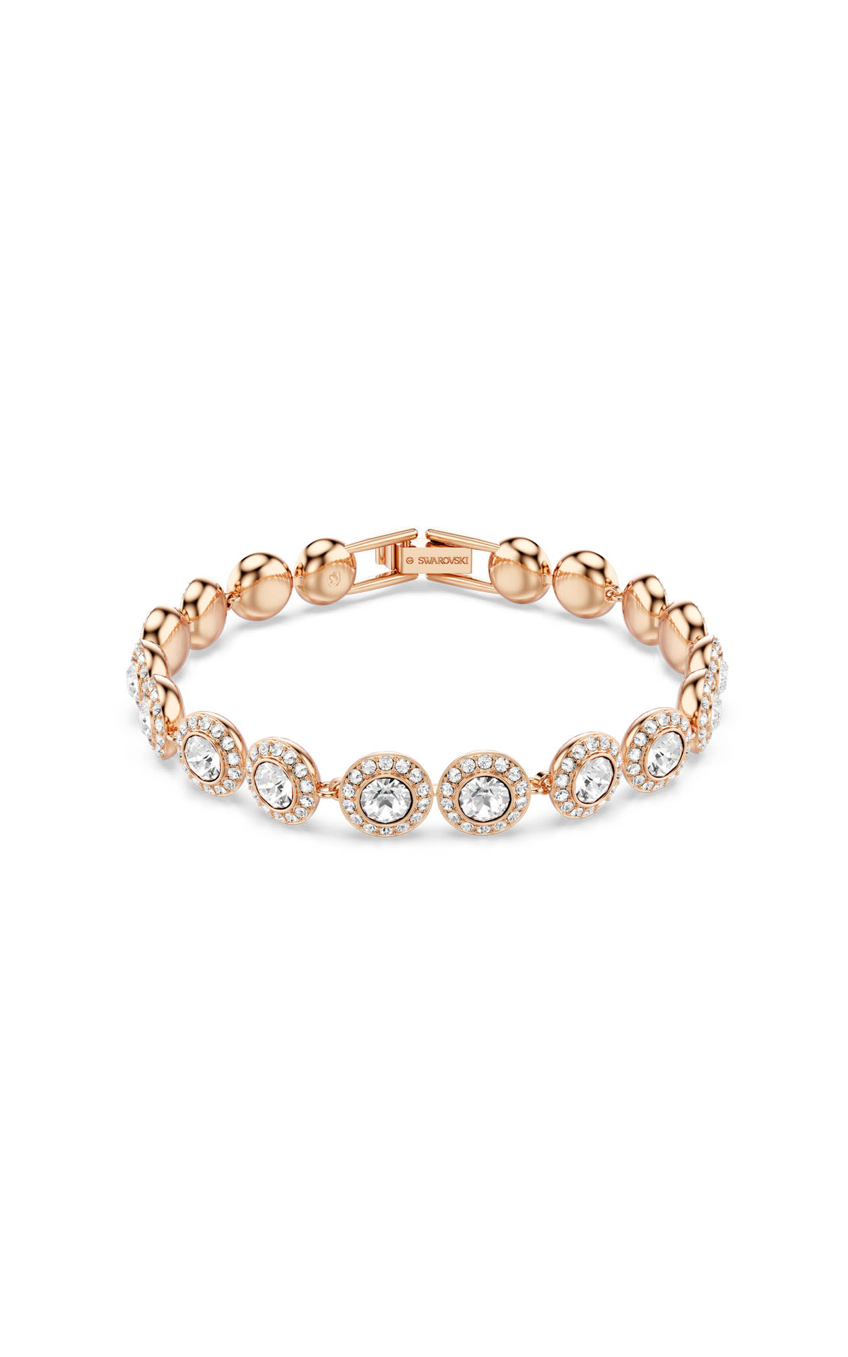 Swarowski Angelic tennis bracelet medium rose gold-tone plated from Bicester Village