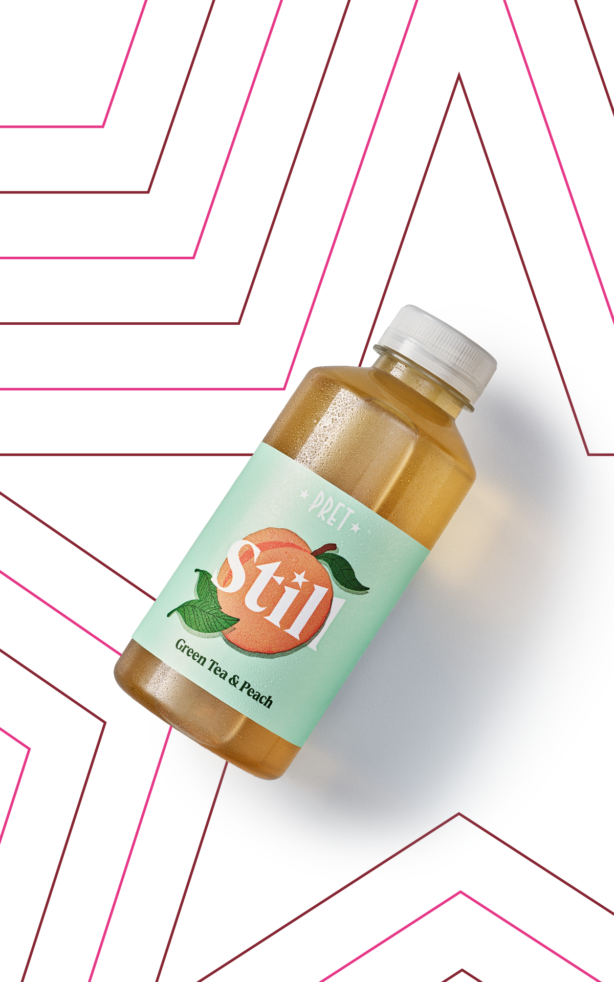 Pret a manger Peach & Green Tea Flavoured drink La Vallée Village