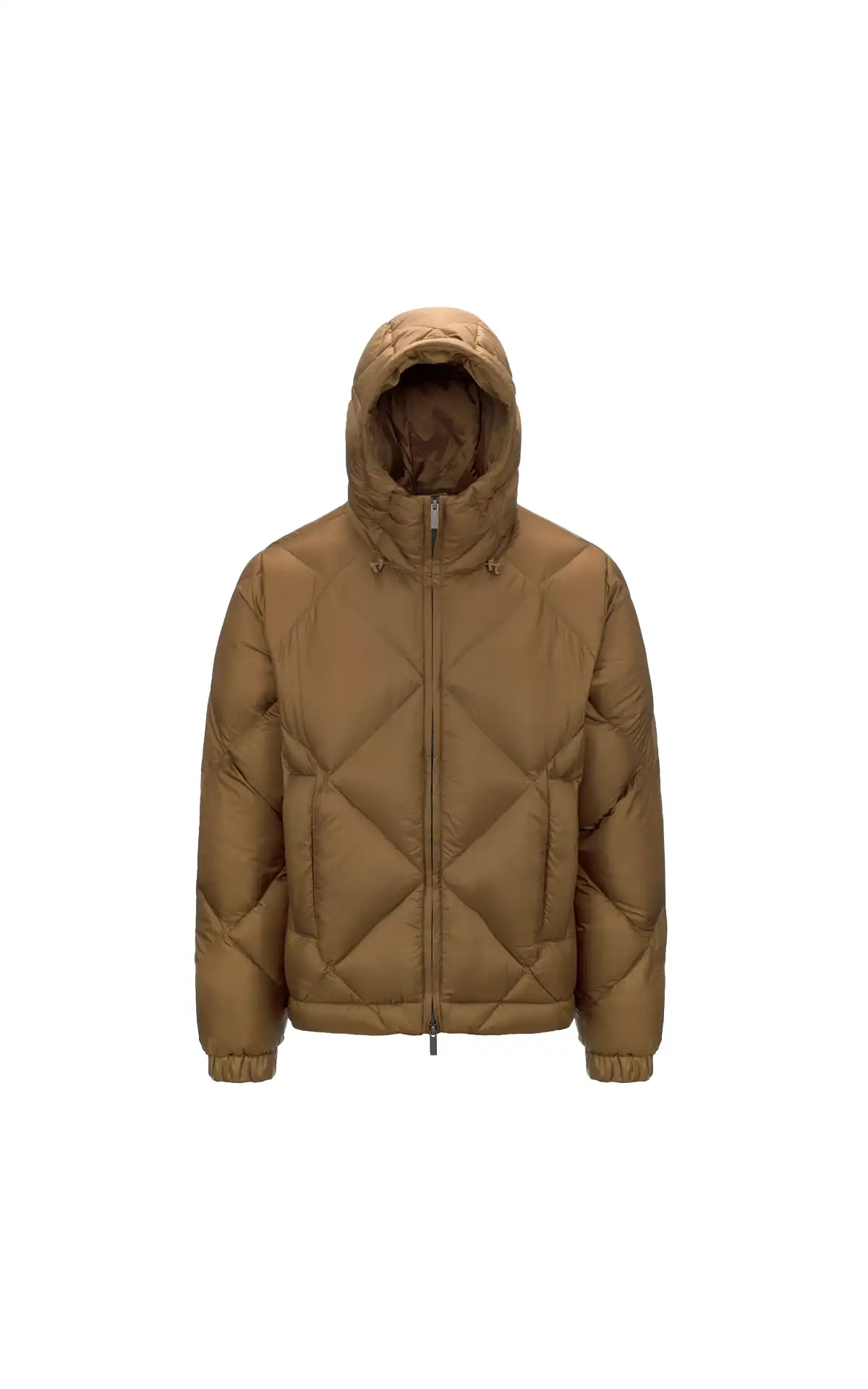 K-Way Men's short water-repellent down jacket - Brown Corda La Vallée Village