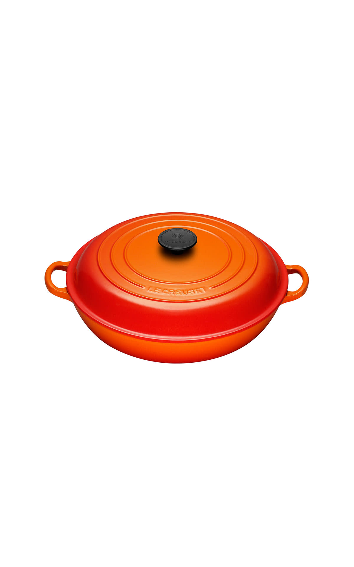 Le Creuset Volcanic 30cm shallow casserole cast iron from Bicester Village
