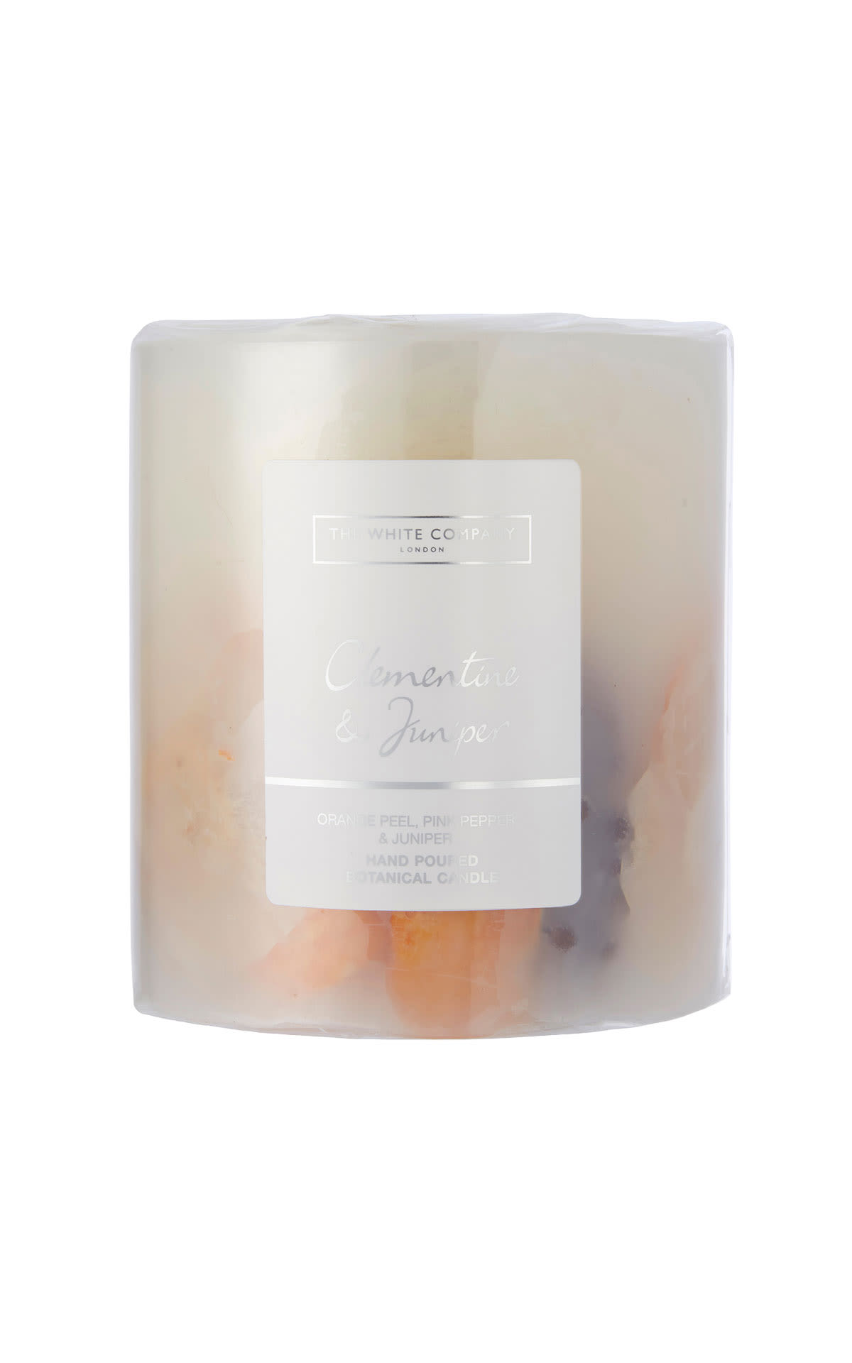 Clementine and juniper botanical candle from Bicester Village